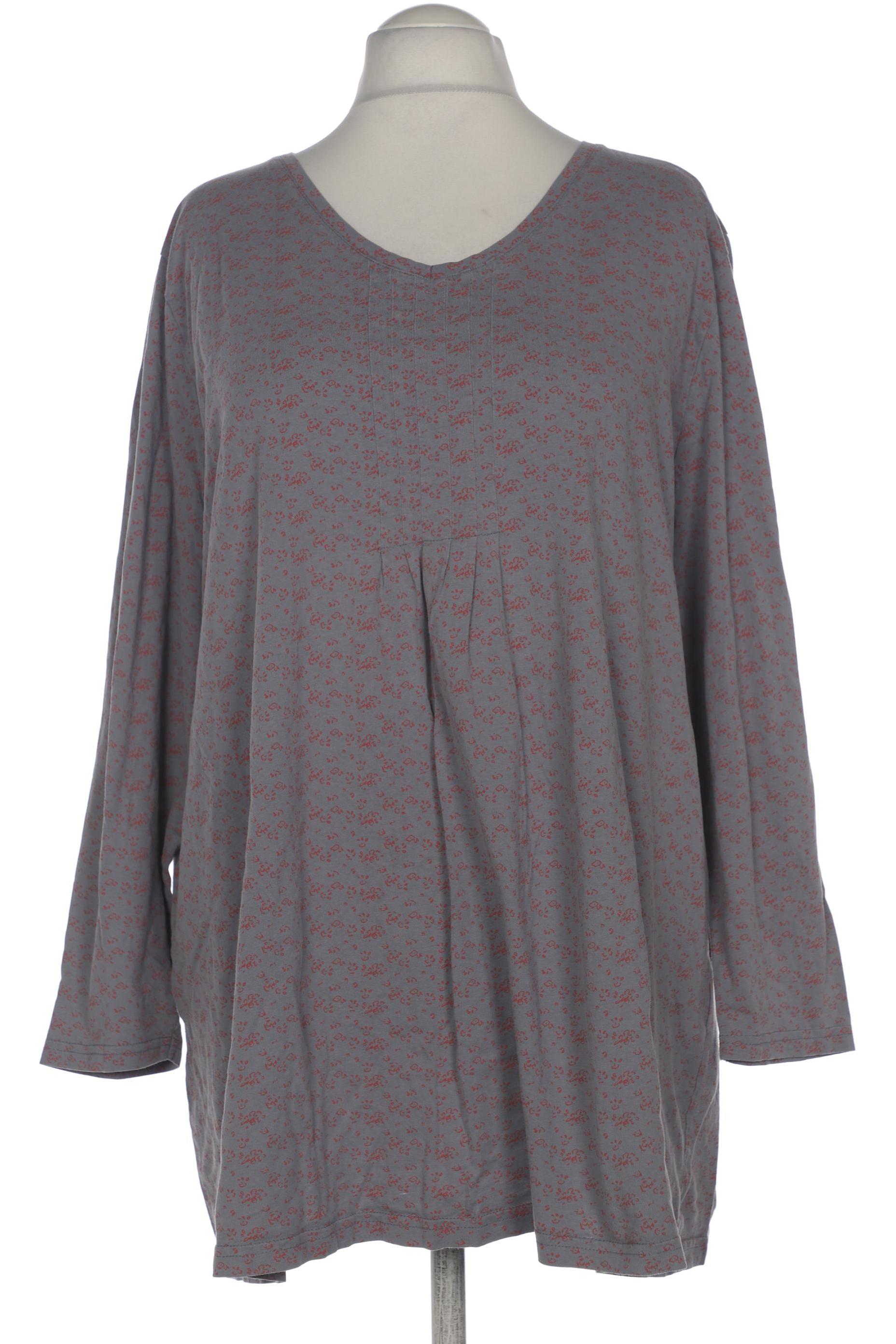 

Ulla Popken Damen Langarmshirt, grau, Gr. 52