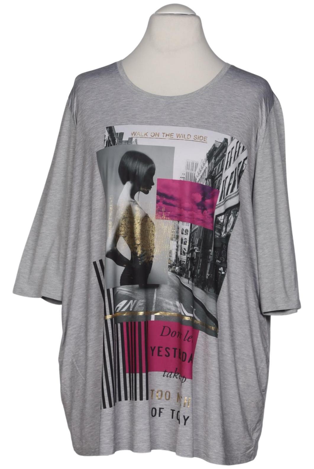 

Ulla Popken Damen T-Shirt, grau, Gr. 54