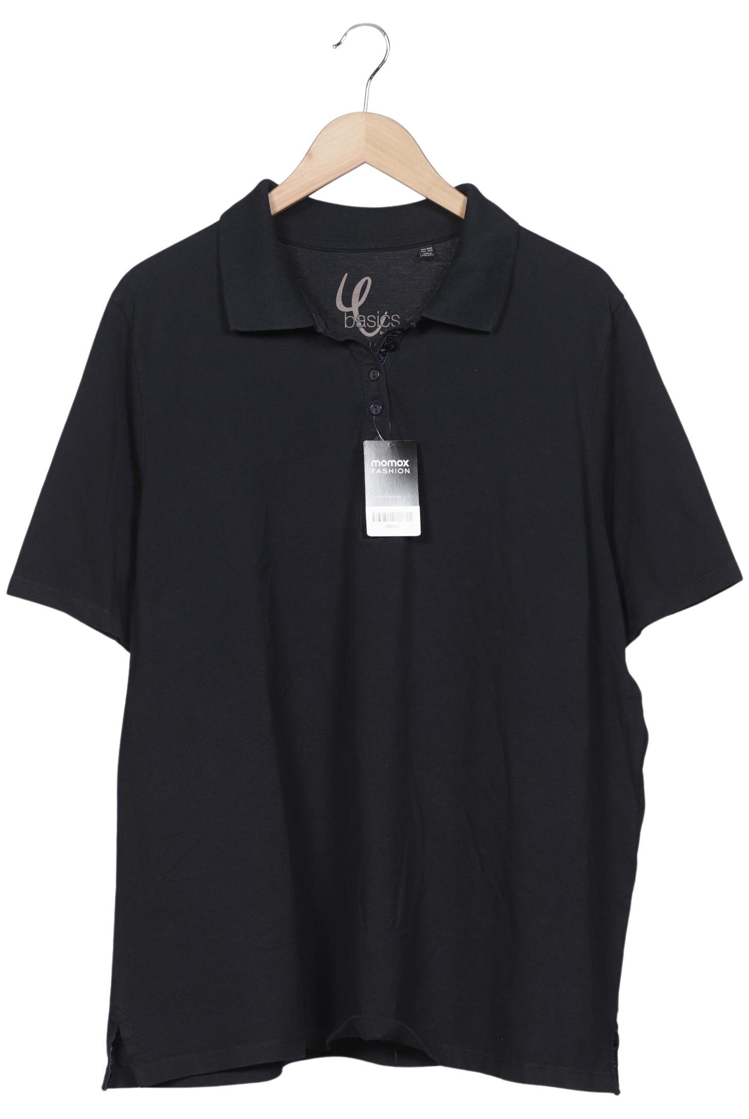 

Ulla Popken Damen Poloshirt, schwarz, Gr. 46
