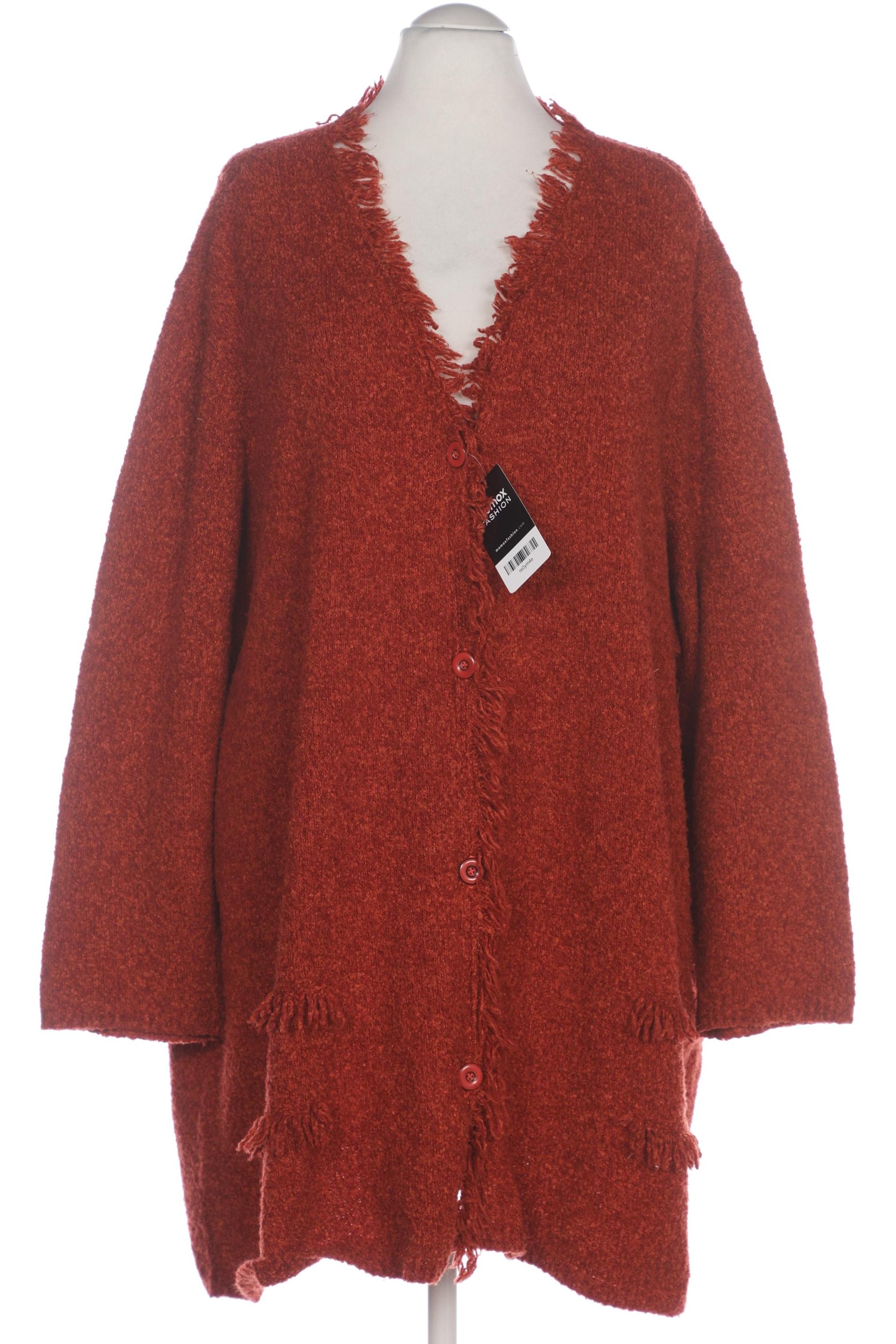

Ulla Popken Damen Strickjacke, orange, Gr. 58
