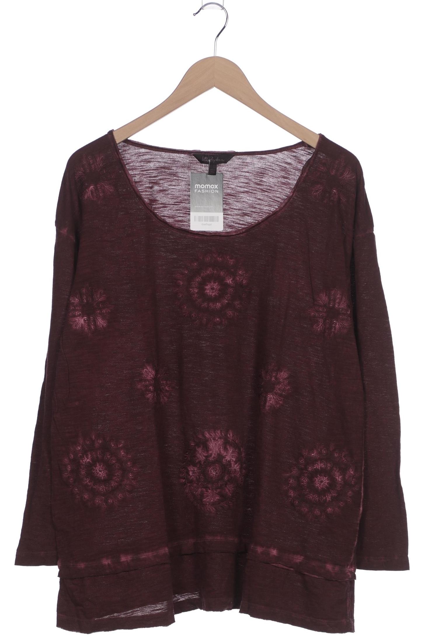 

Ulla Popken Damen Langarmshirt, bordeaux, Gr. 46
