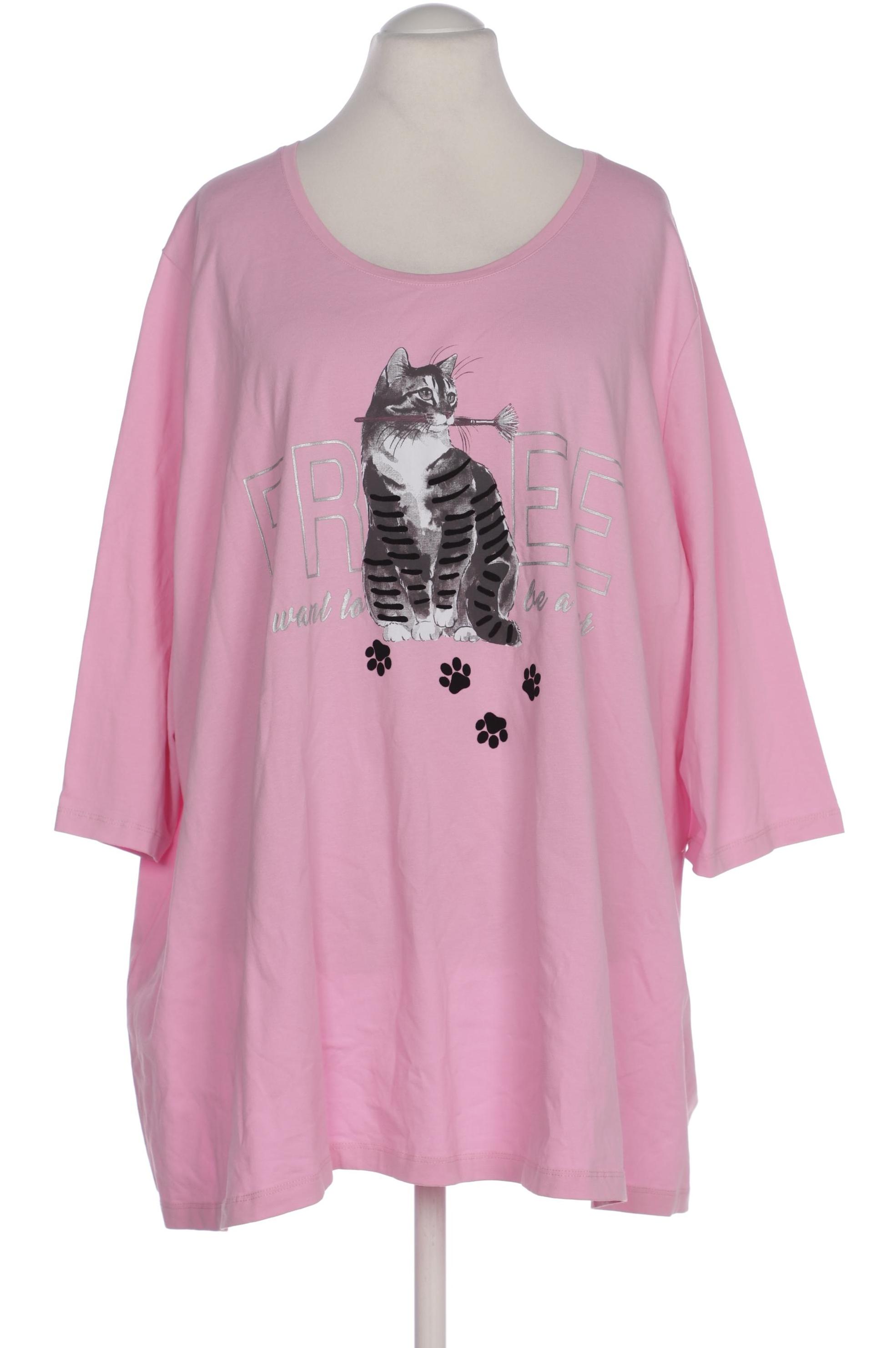 

Ulla Popken Damen T-Shirt, pink, Gr. 62