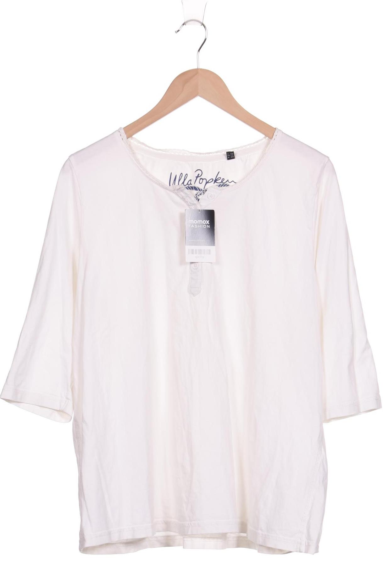 

Ulla Popken Damen Langarmshirt, weiß