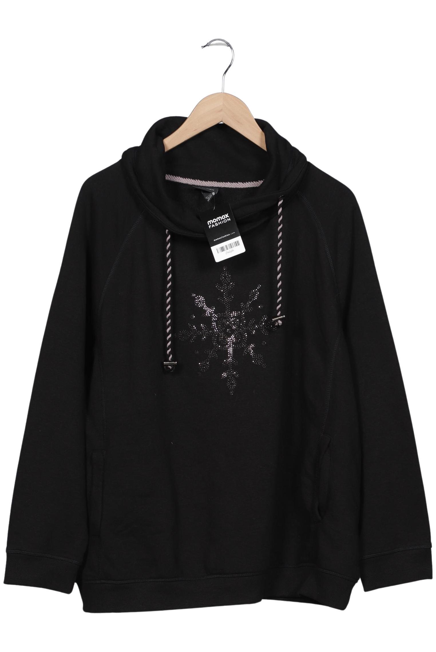 

Ulla Popken Damen Sweatshirt, schwarz, Gr. 46