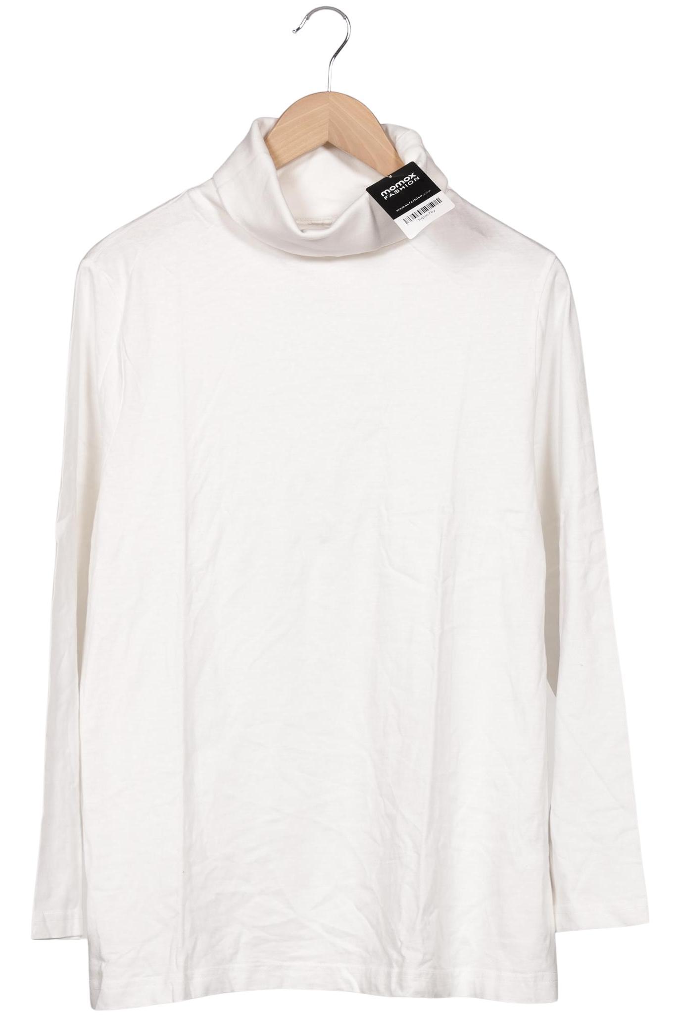 

Ulla Popken Damen Langarmshirt, weiß, Gr. 46