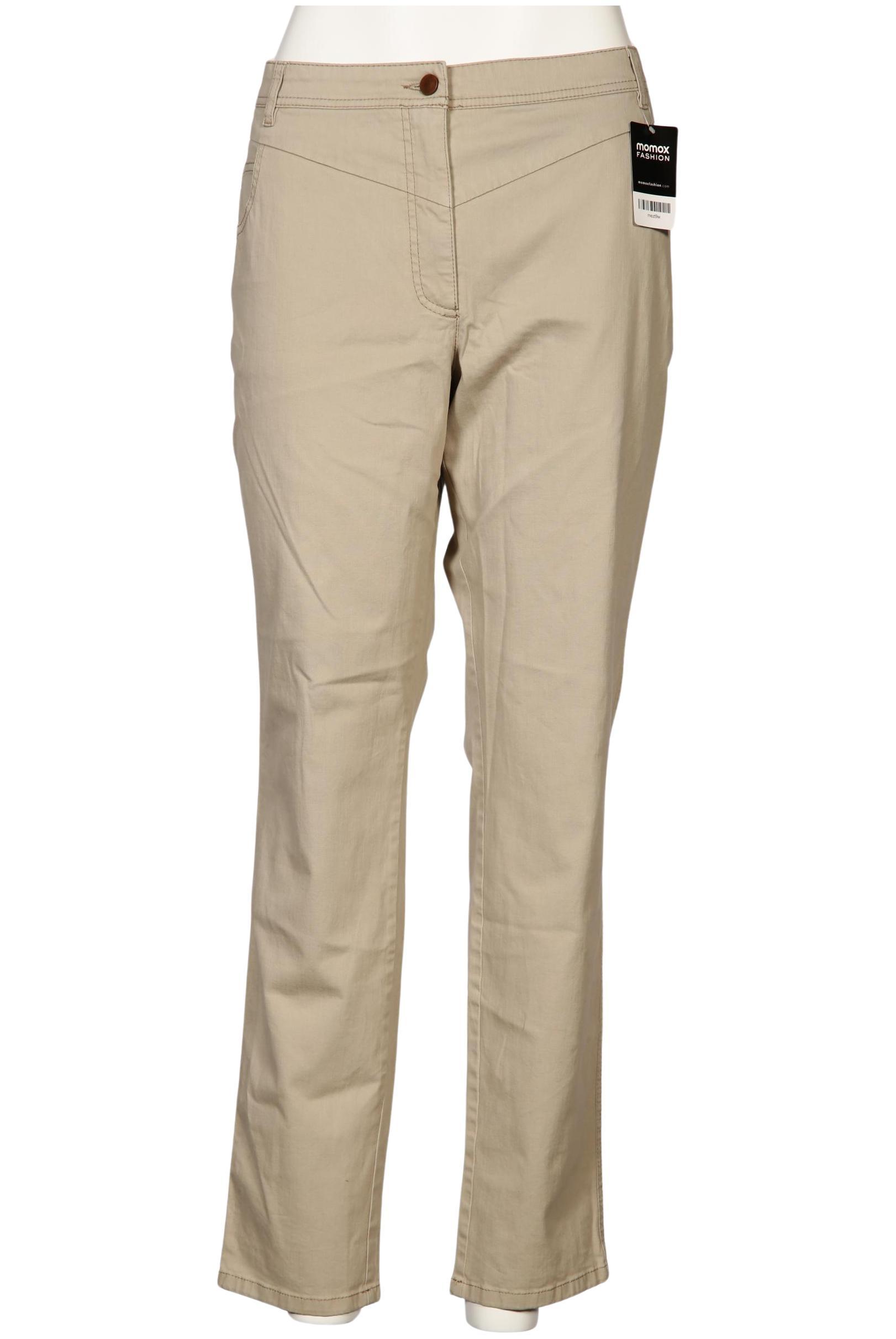 

Ulla Popken Damen Stoffhose, beige, Gr. 48