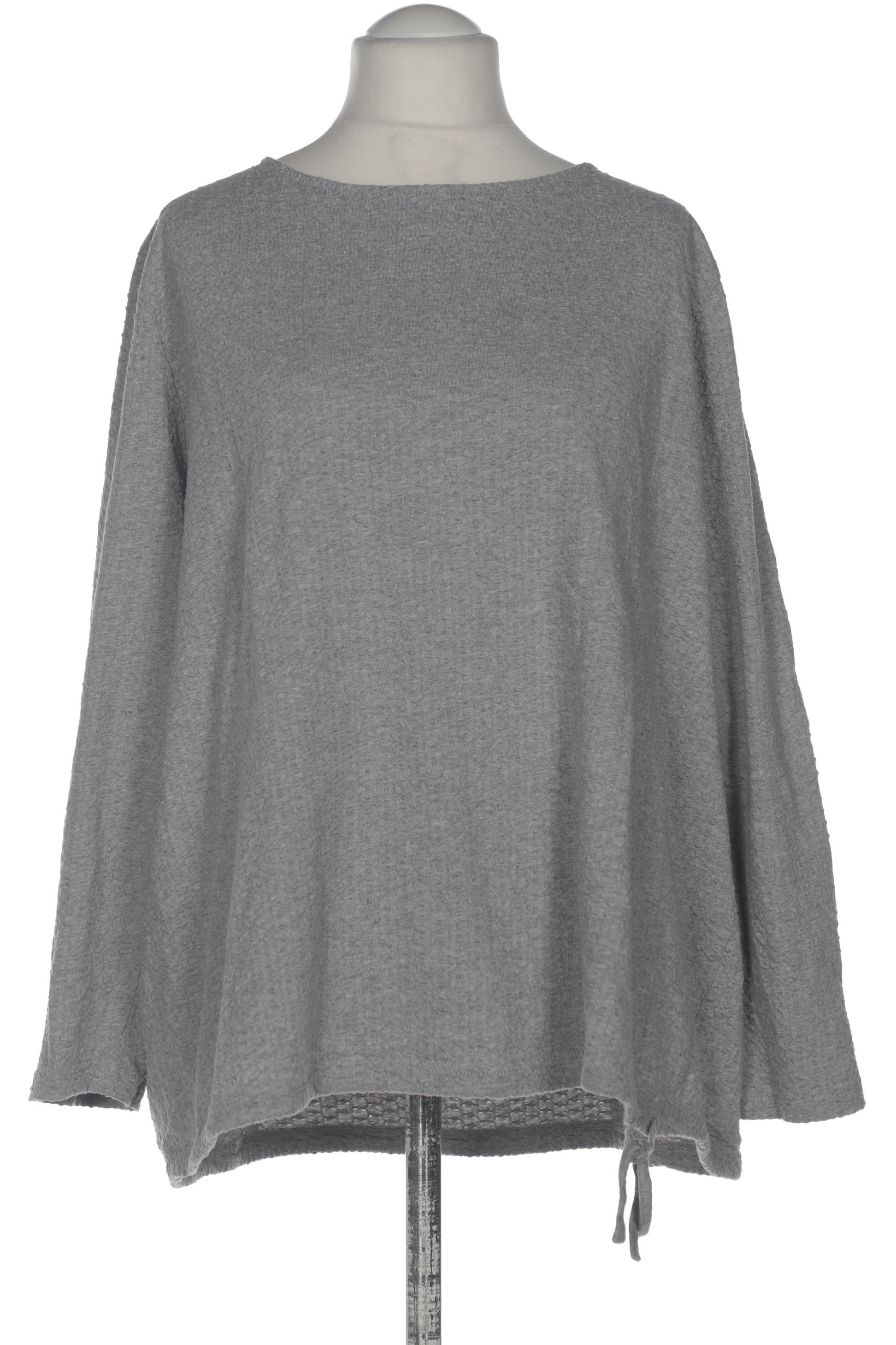 

Ulla Popken Damen Langarmshirt, grau, Gr. 54