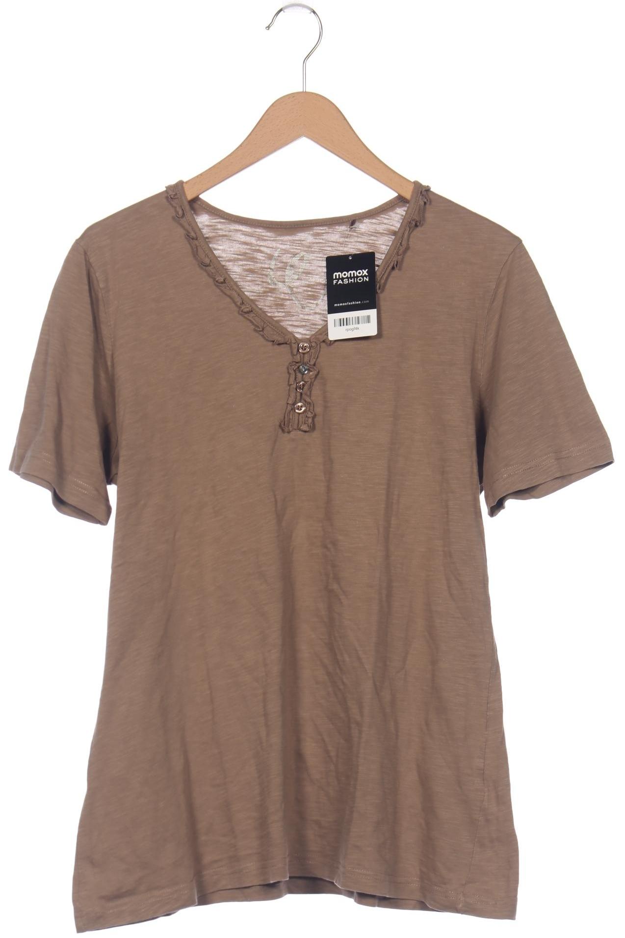 

Ulla Popken Damen T-Shirt, beige, Gr. 42
