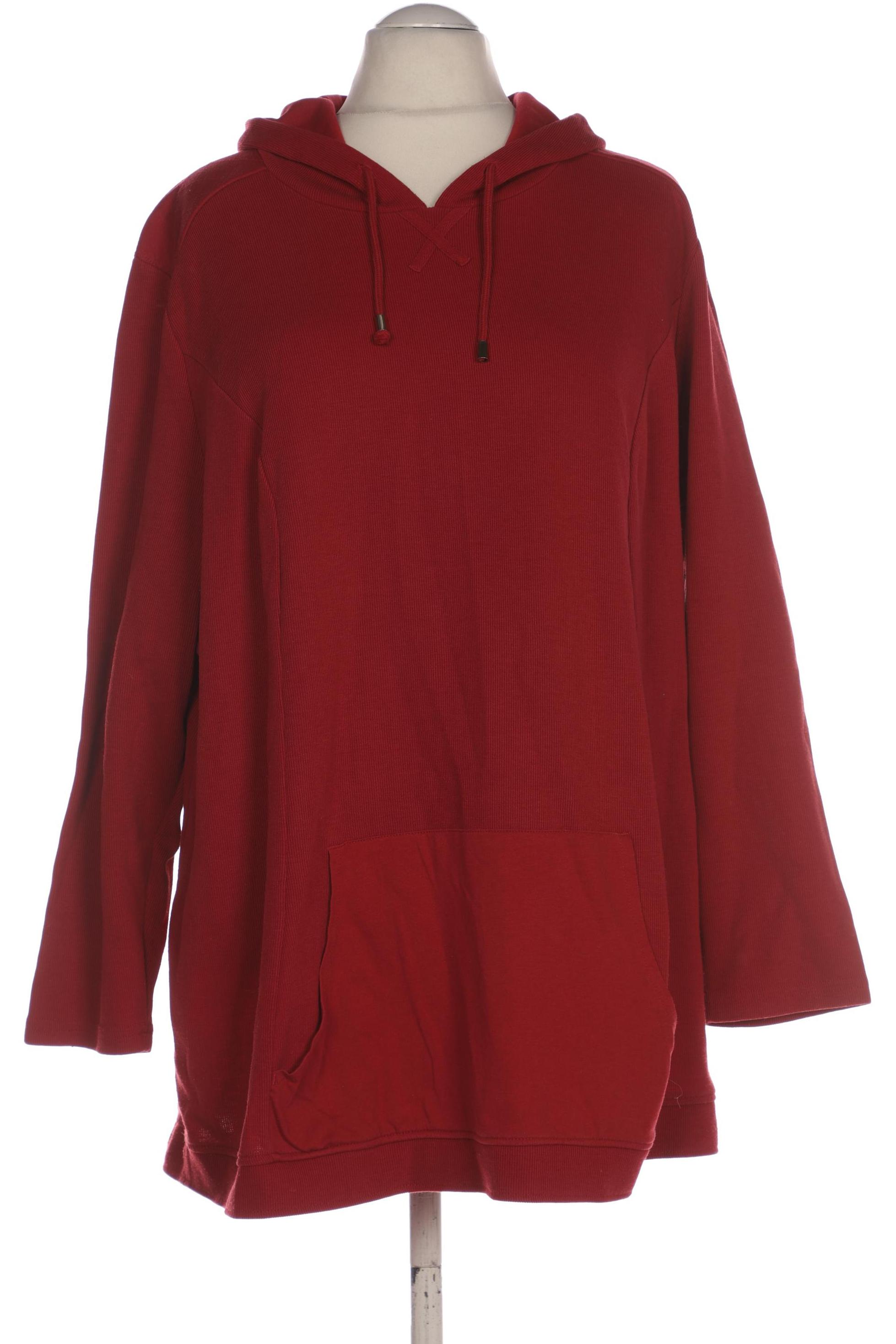 

Ulla Popken Damen Kapuzenpullover, bordeaux, Gr. 54