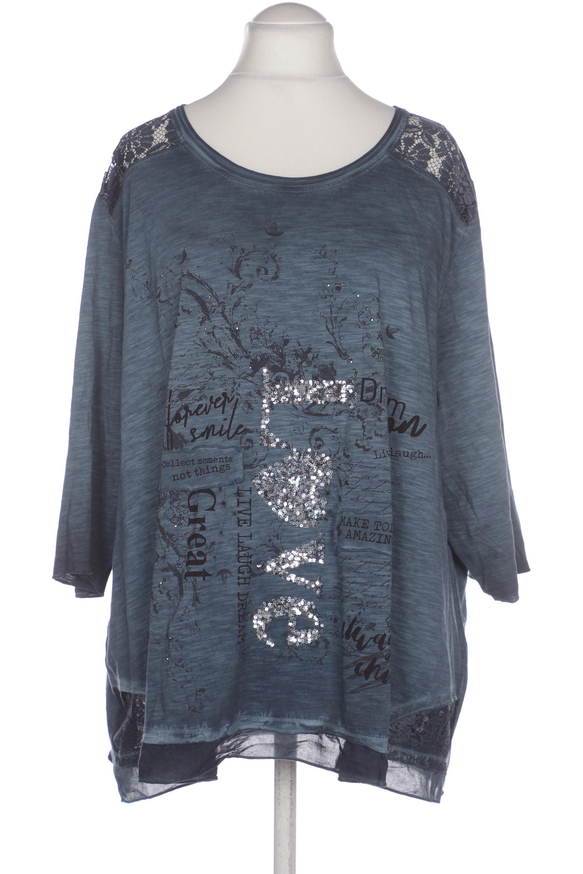 

Ulla Popken Damen Bluse, türkis, Gr. 54