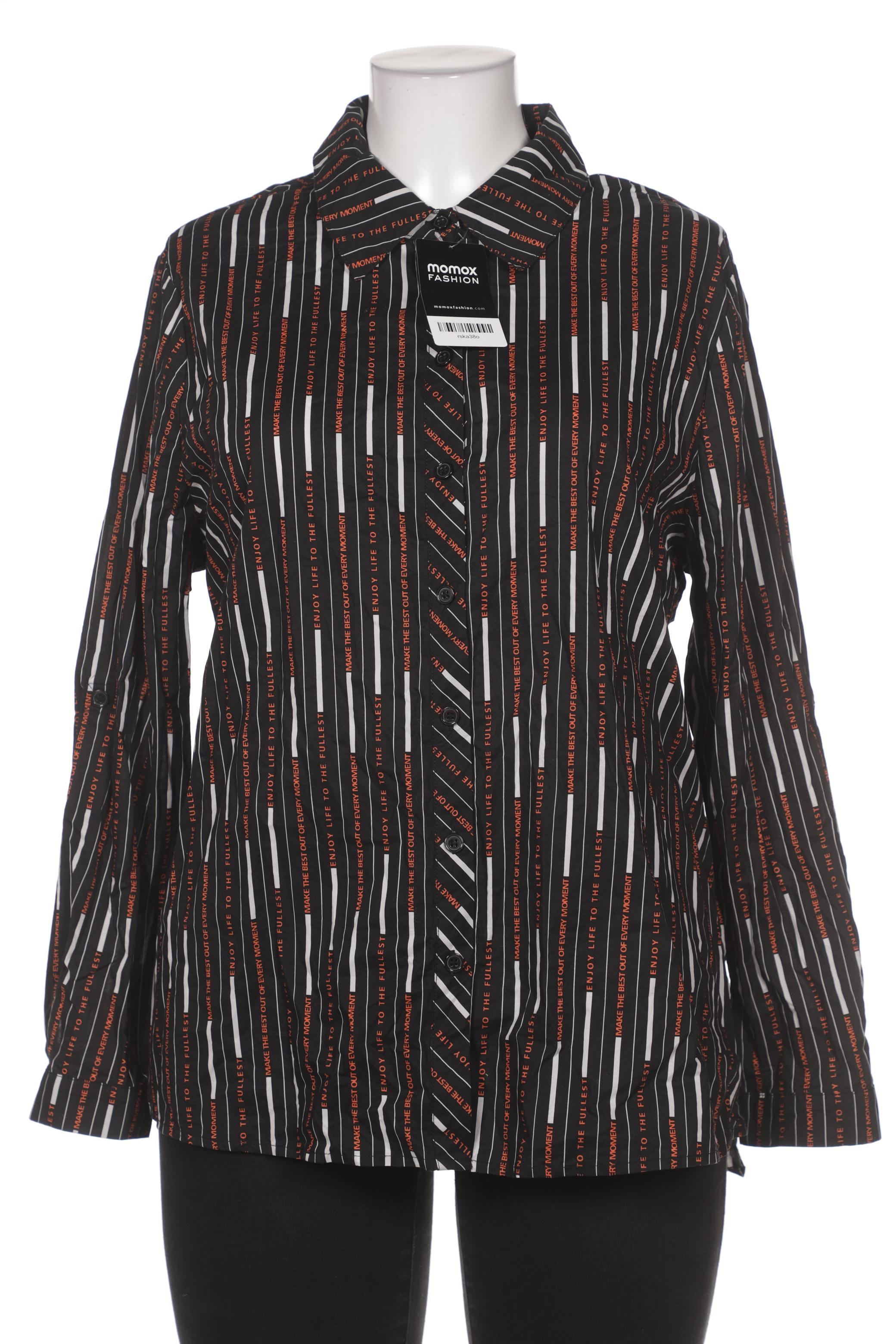 

Ulla Popken Damen Bluse, schwarz, Gr. 46