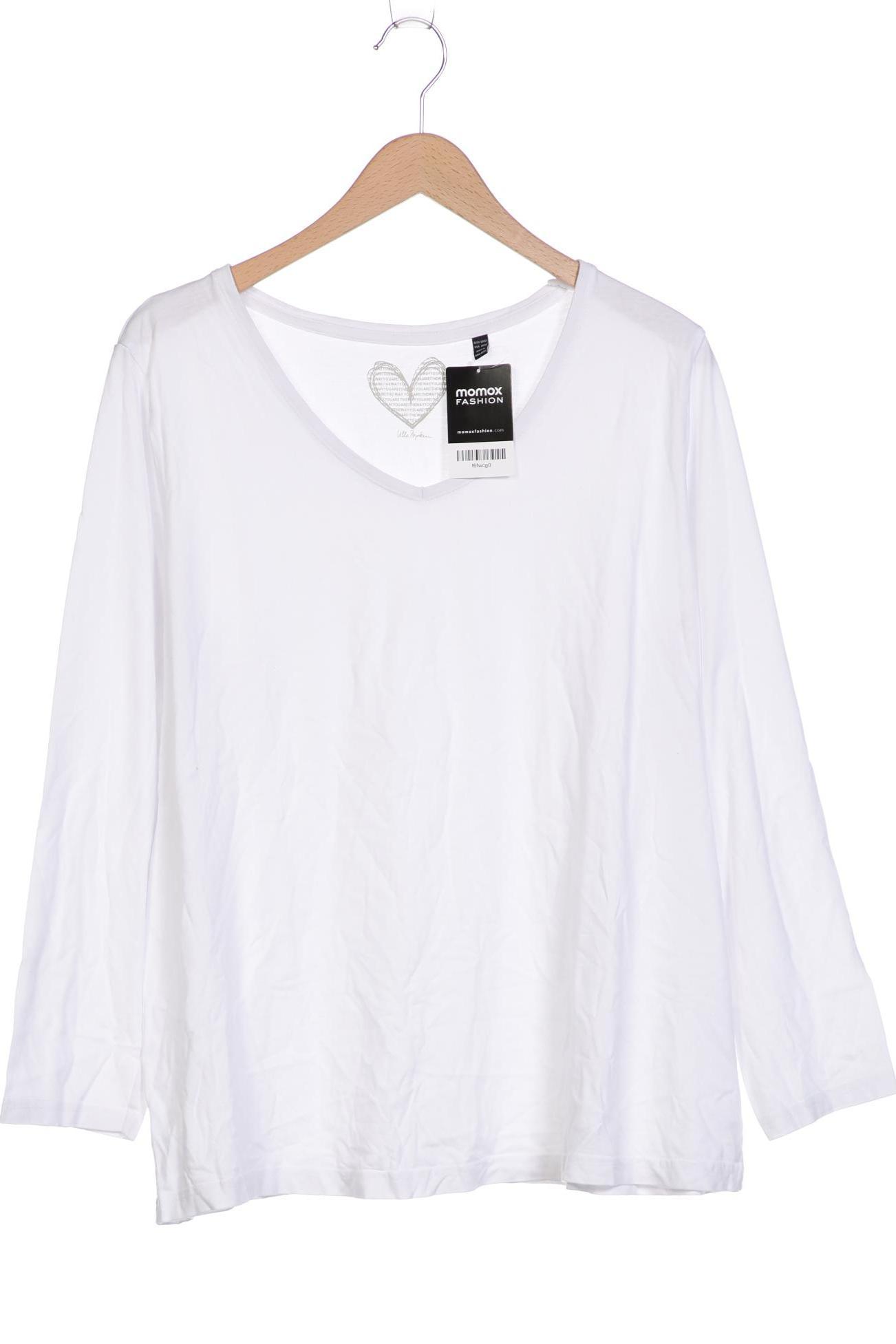 

Ulla Popken Damen Langarmshirt, weiß