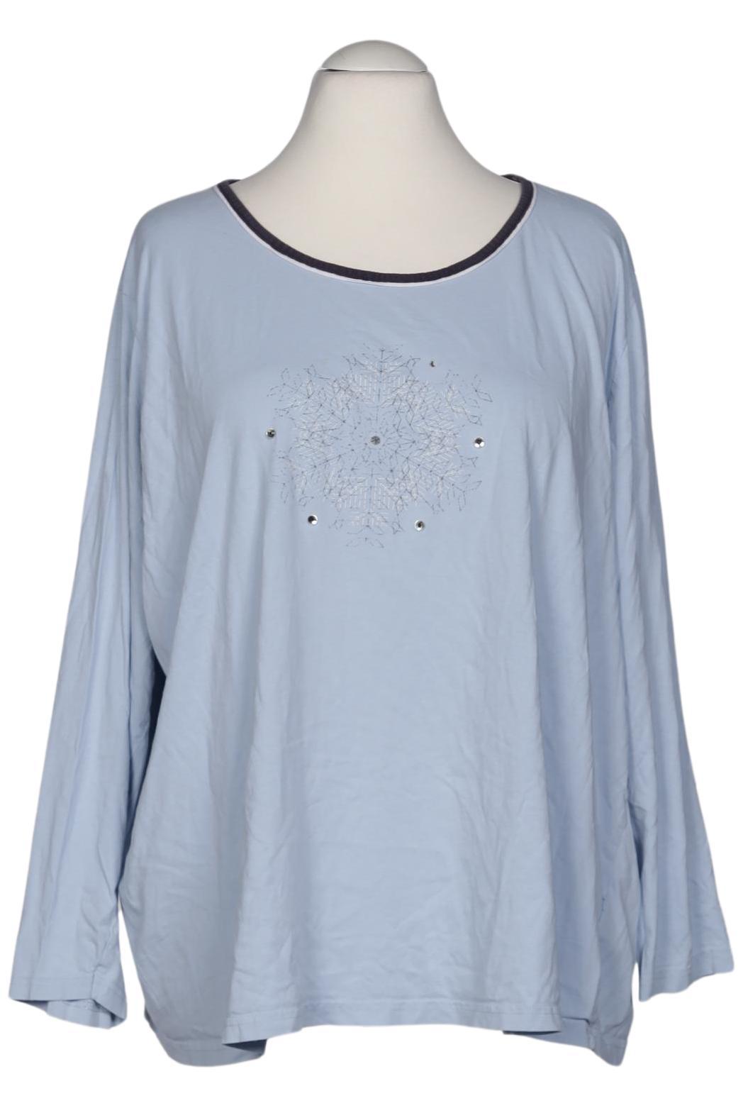 

Ulla Popken Damen Langarmshirt, hellblau, Gr. 58