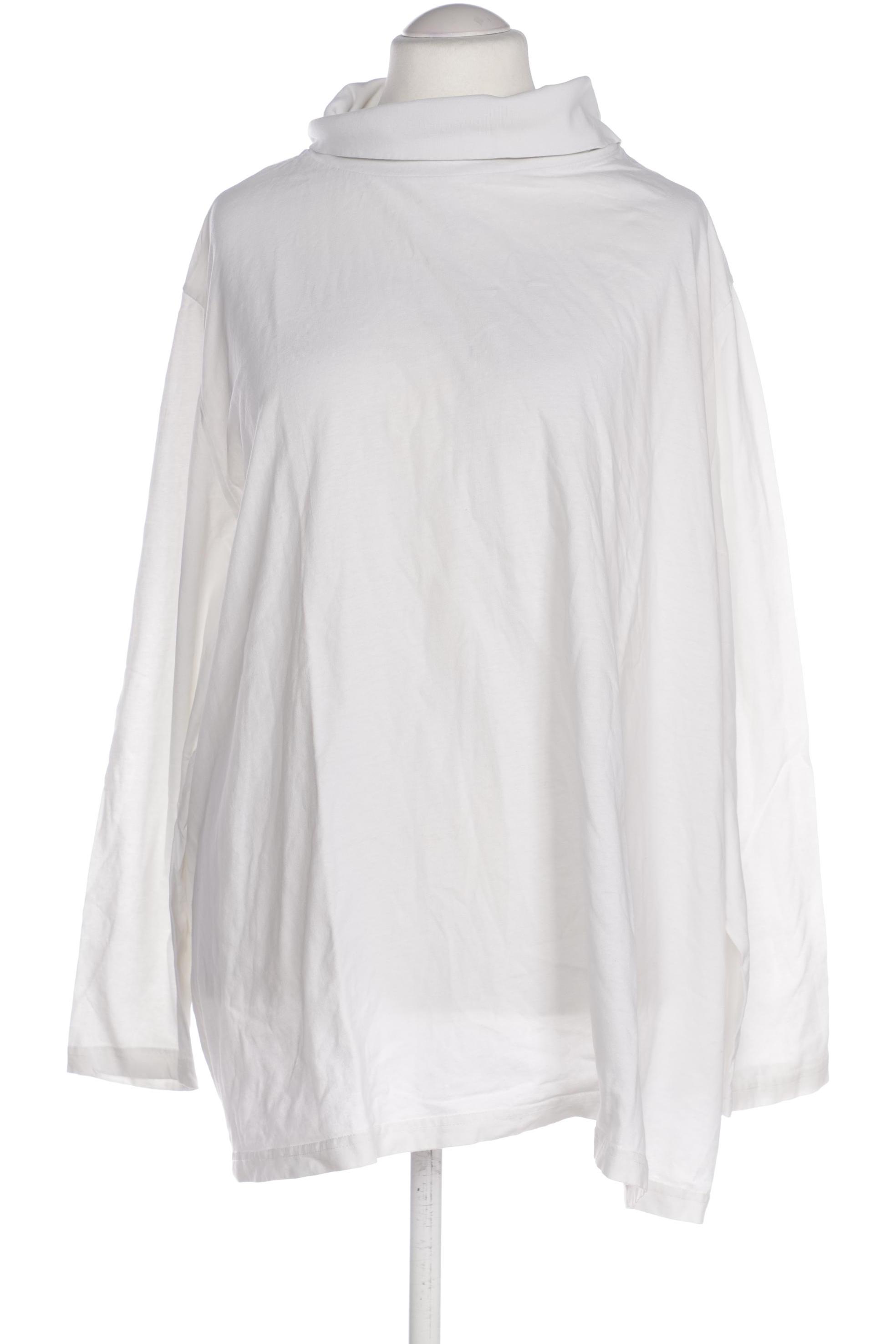 

Ulla Popken Damen Langarmshirt, weiß, Gr. 62