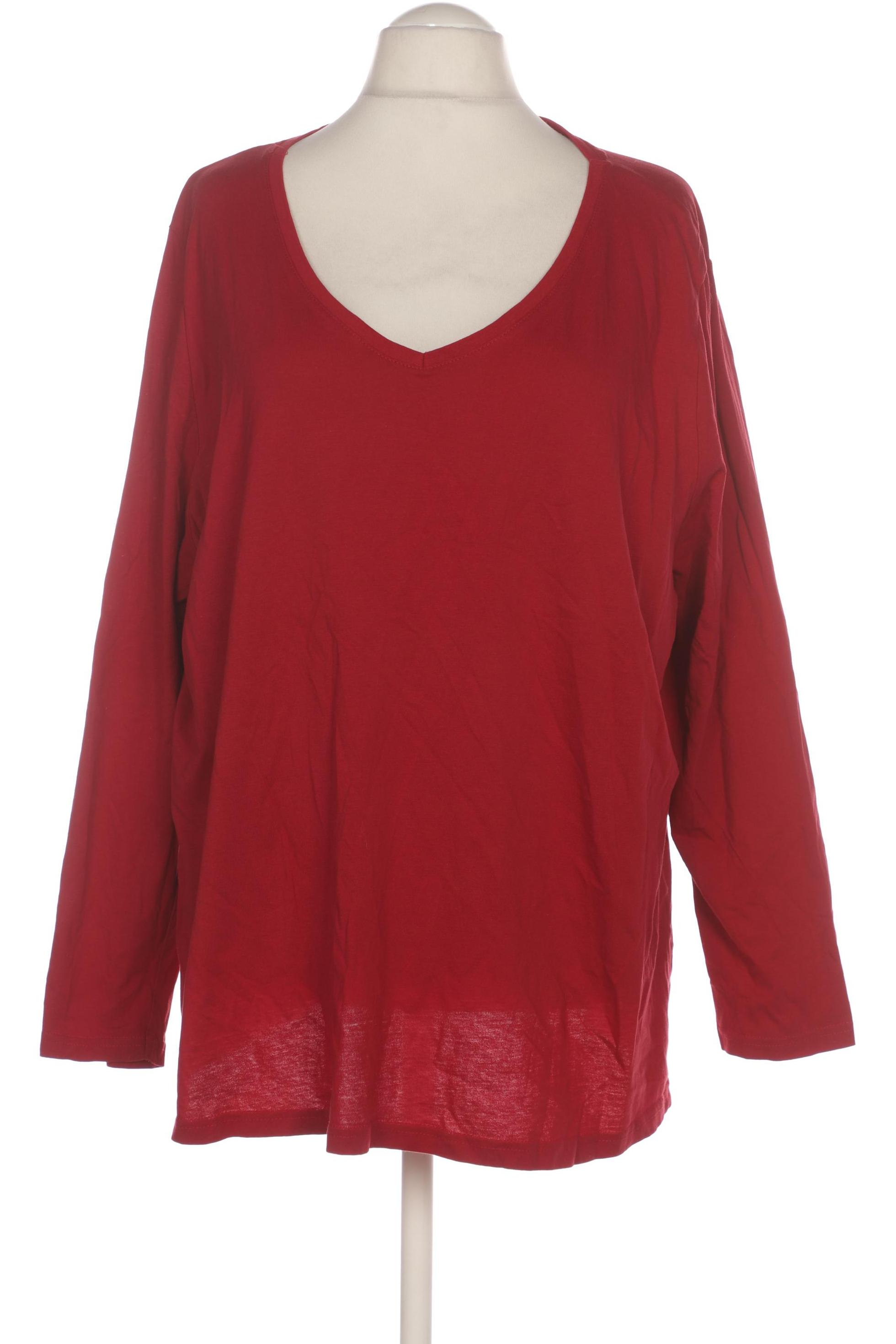 

Ulla Popken Damen Langarmshirt, rot, Gr. 54