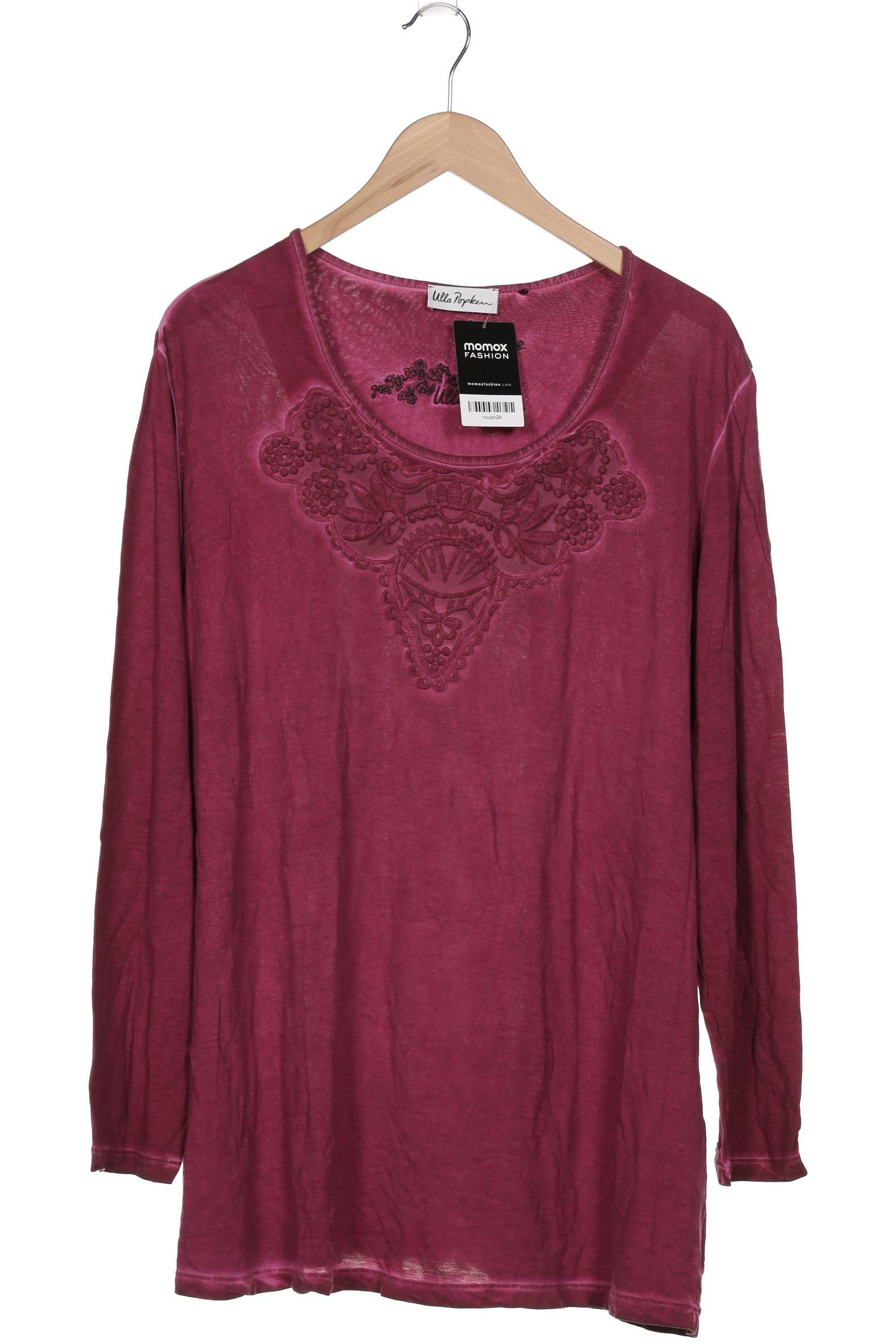 

Ulla Popken Damen Langarmshirt, bordeaux, Gr. 50
