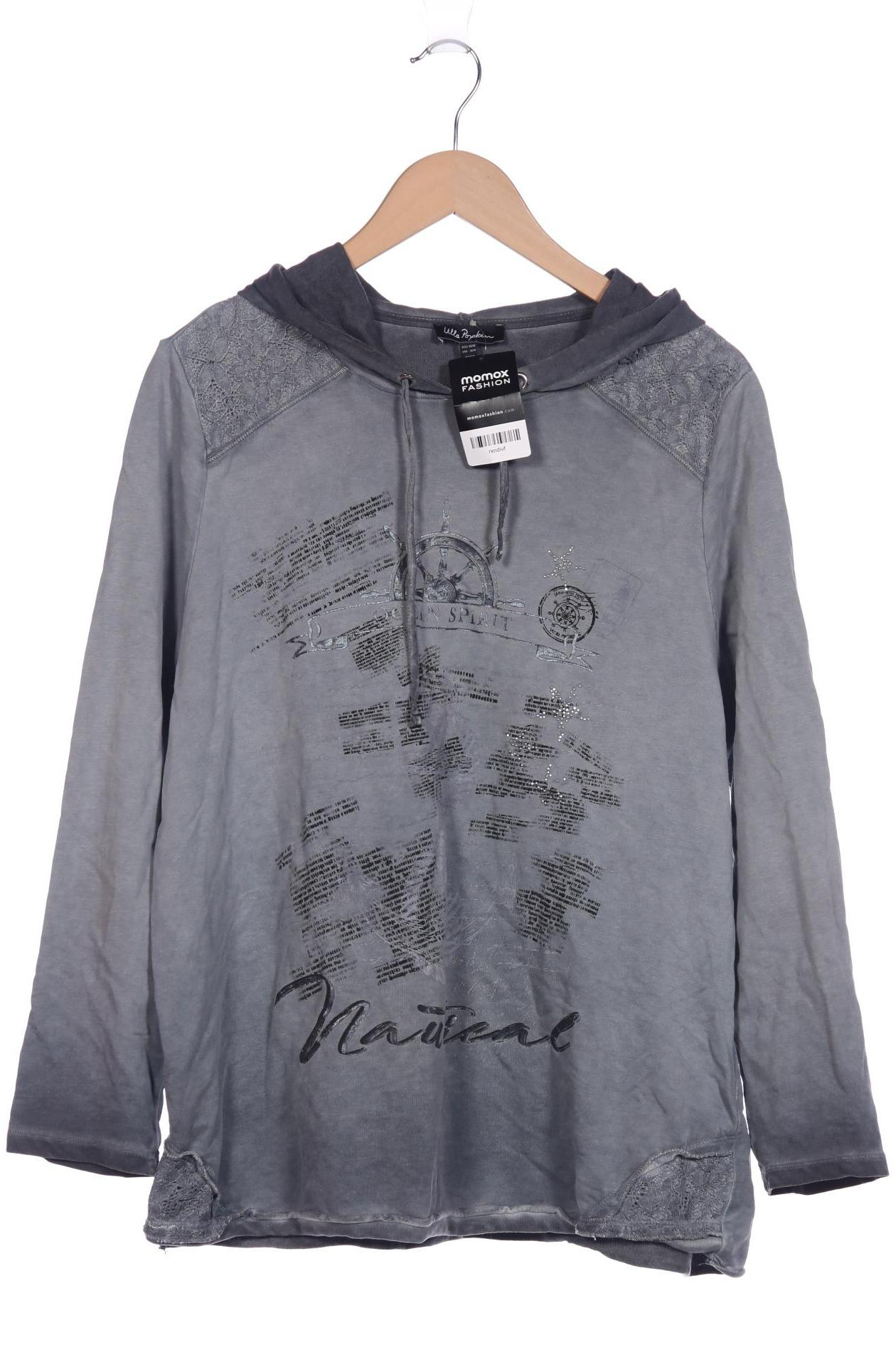

Ulla Popken Damen Kapuzenpullover, grau, Gr. 46
