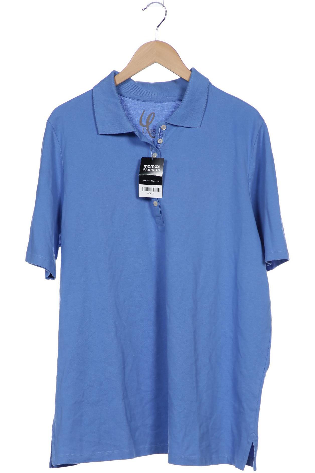 

Ulla Popken Damen Poloshirt, blau, Gr. 46