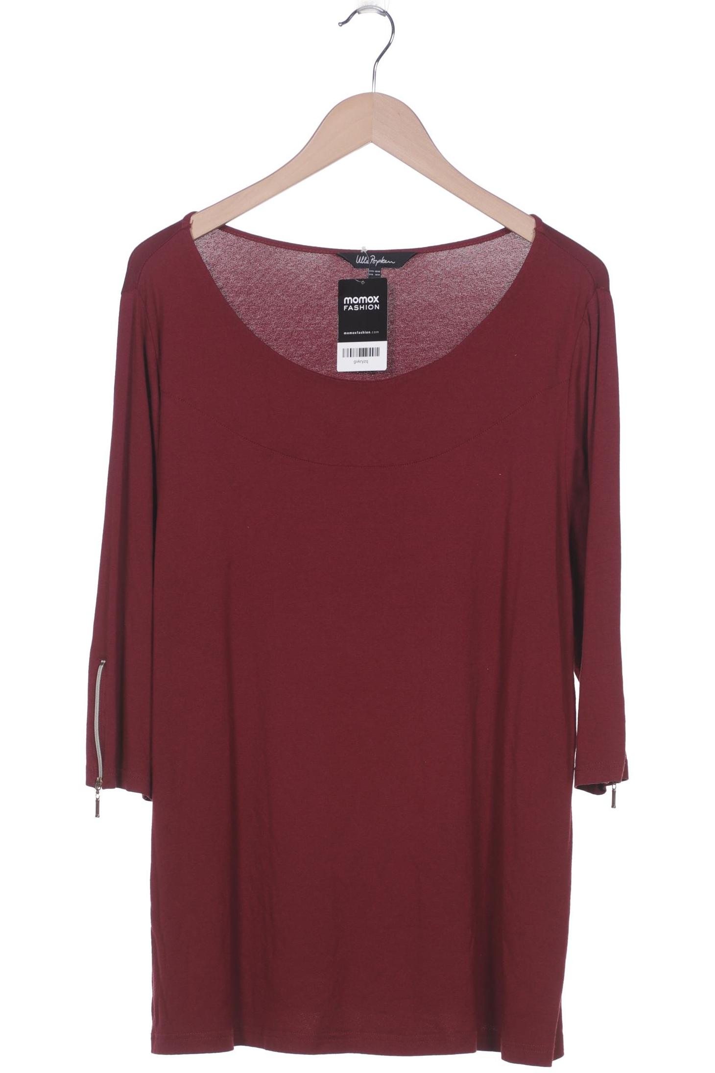 

Ulla Popken Damen Langarmshirt, bordeaux, Gr. 46