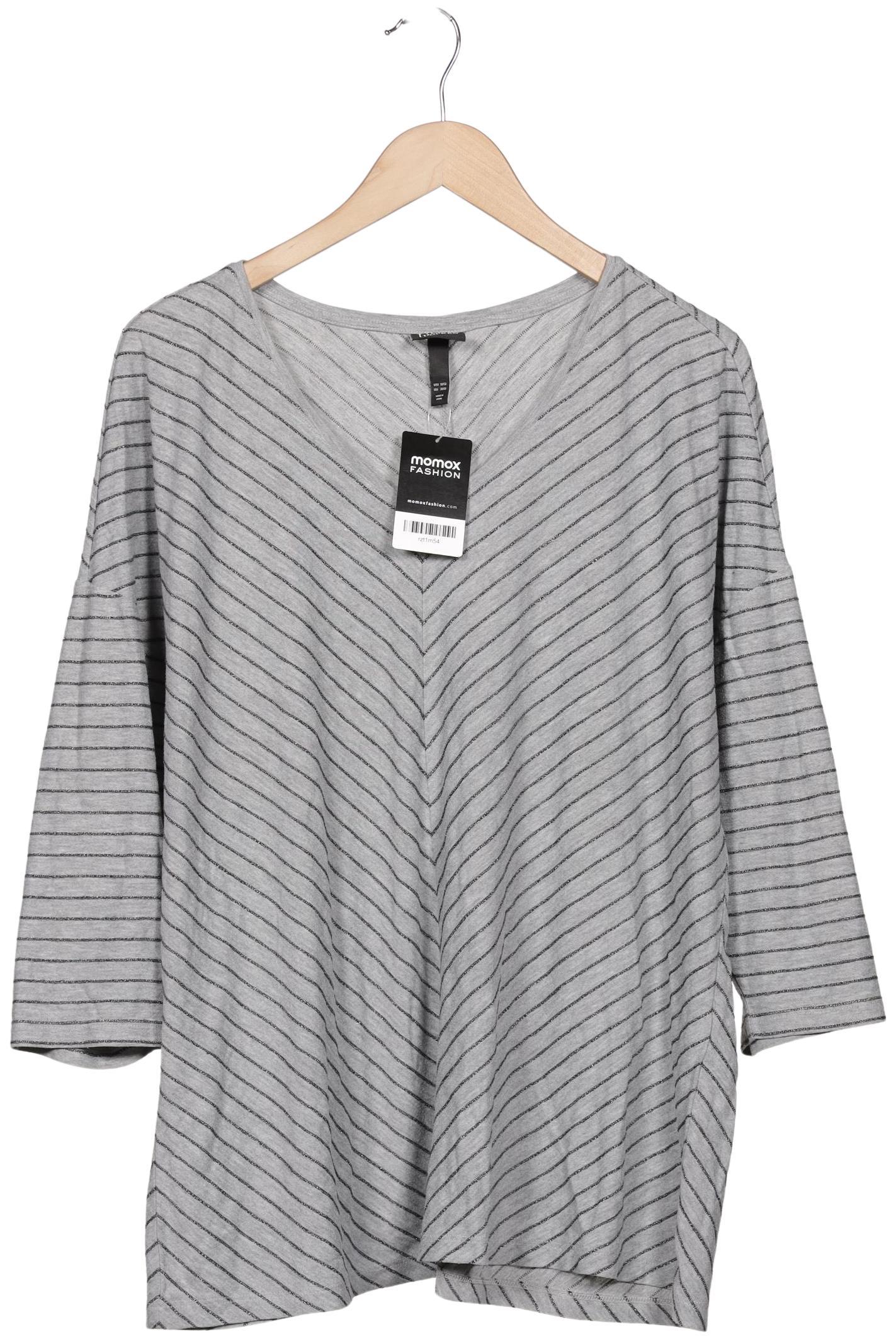 

Ulla Popken Damen Langarmshirt, grau, Gr. 50