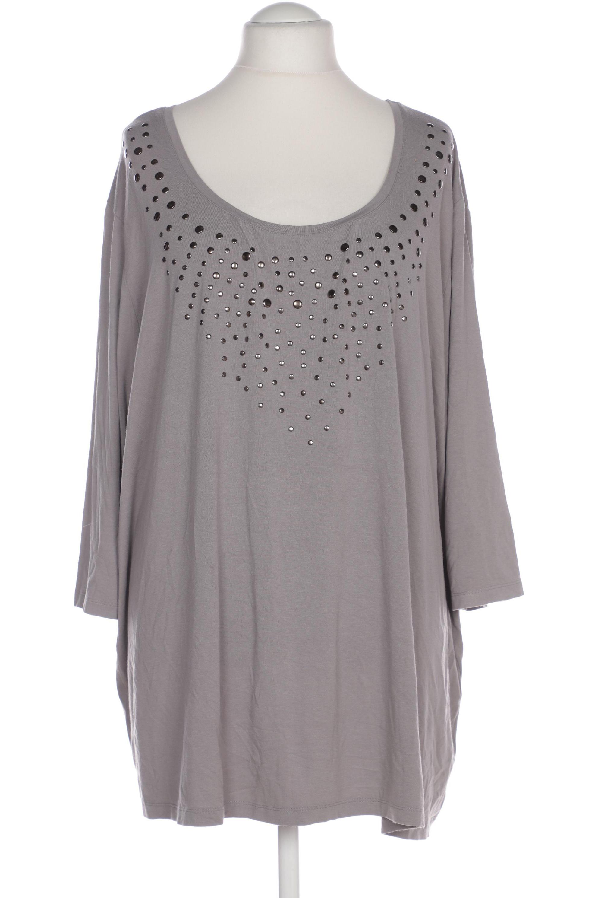 

Ulla Popken Damen Langarmshirt, grau, Gr. 58
