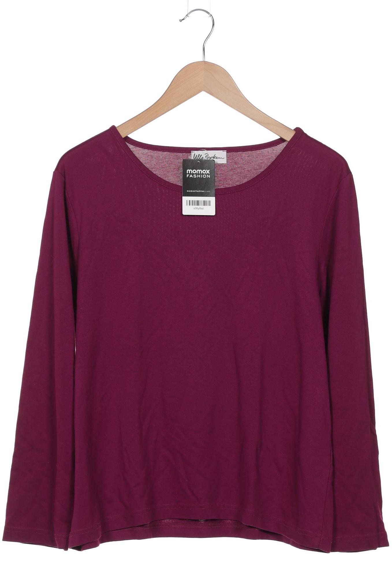 

Ulla Popken Damen Langarmshirt, bordeaux, Gr. 46