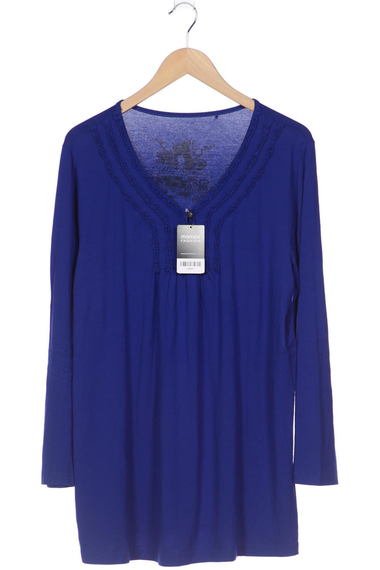 

Ulla Popken Damen Langarmshirt, blau
