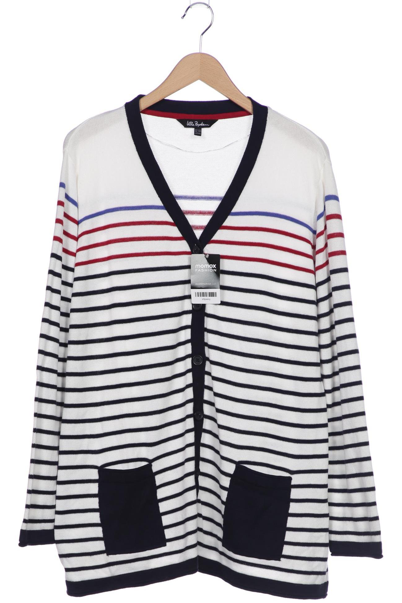 

Ulla Popken Damen Strickjacke, weiß, Gr. 46