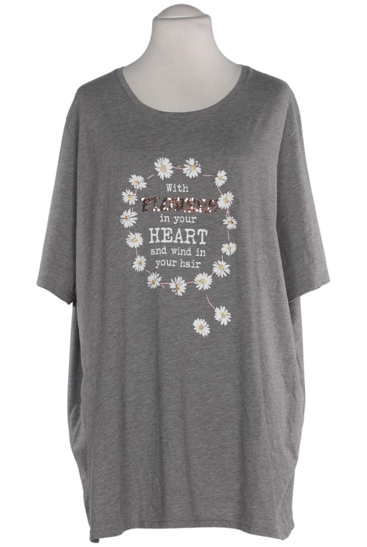 

Ulla Popken Damen T-Shirt, grau, Gr. 54