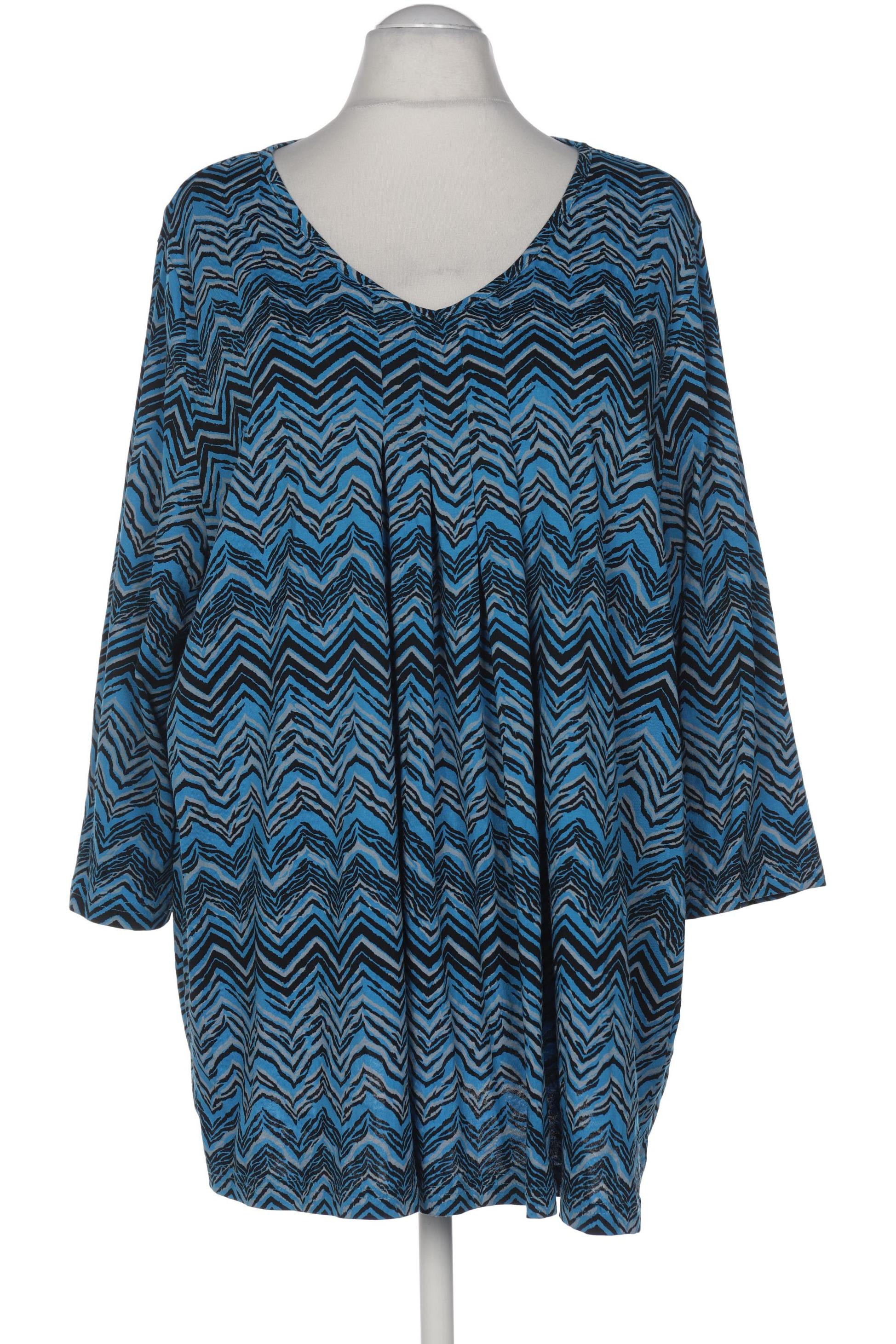 

Ulla Popken Damen Langarmshirt, blau