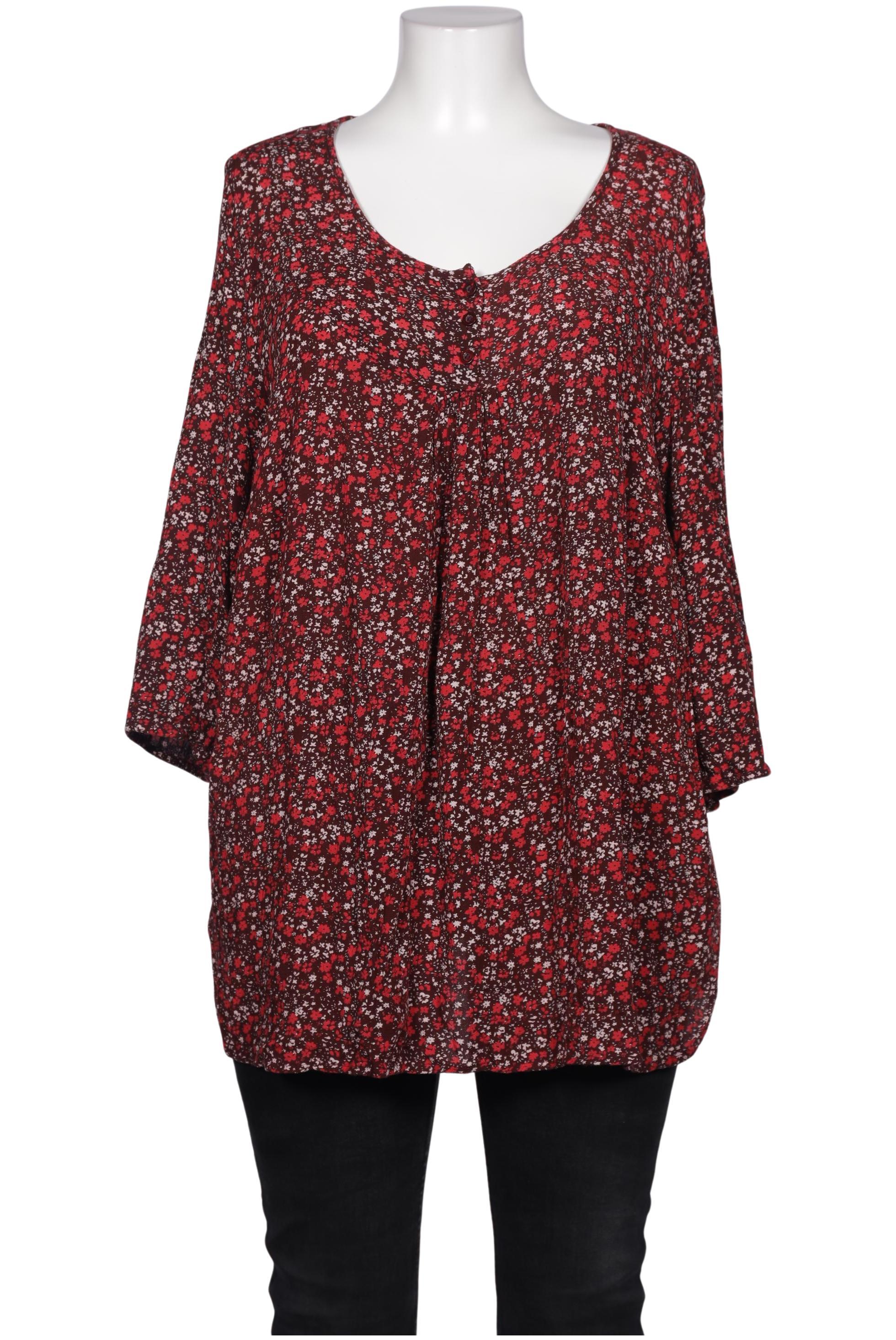 

Ulla Popken Damen Bluse, bordeaux, Gr. 48