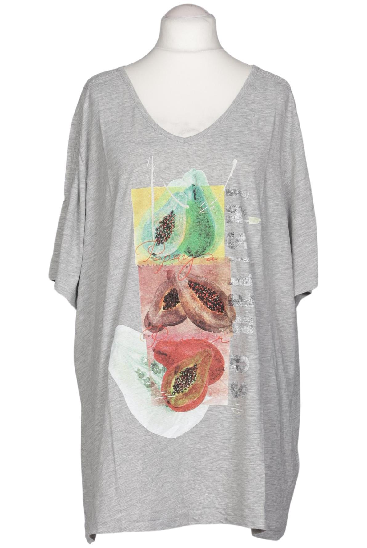 

Ulla Popken Damen T-Shirt, grau, Gr. 58