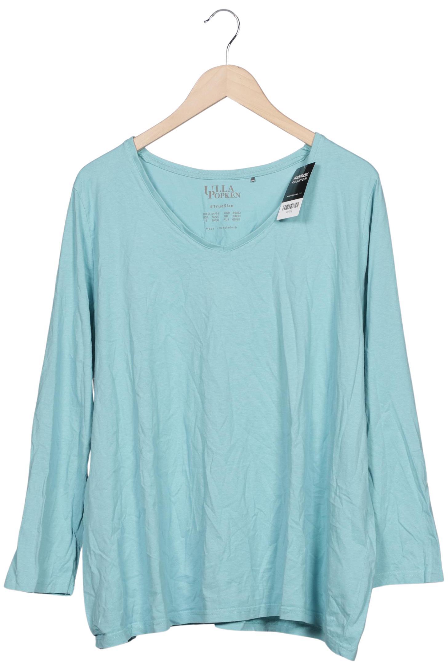 

Ulla Popken Damen Langarmshirt, blau, Gr. 54