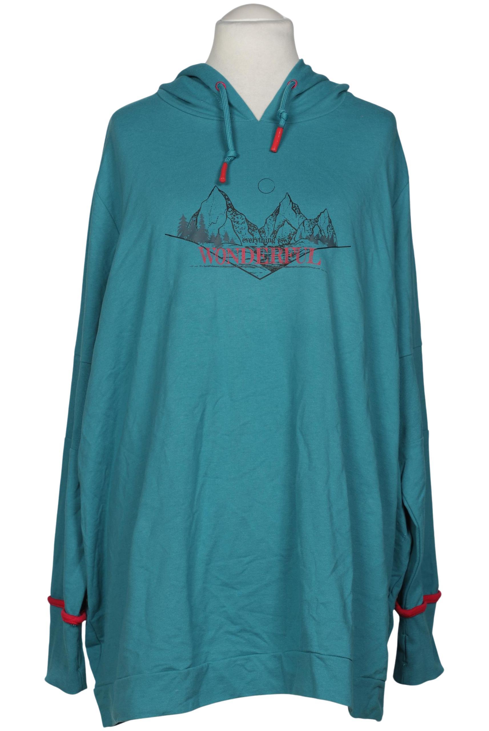 

Ulla Popken Damen Kapuzenpullover, blau, Gr. 58