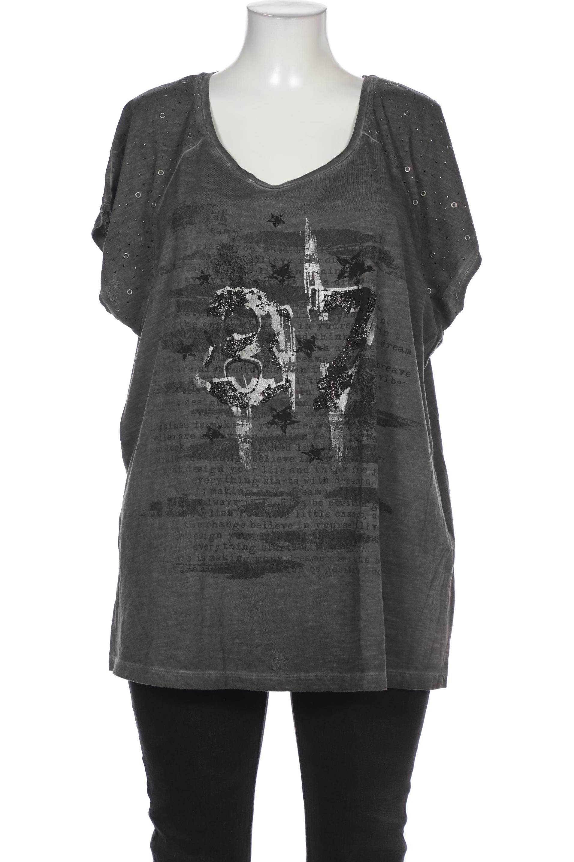 

Ulla Popken Damen T-Shirt, grau, Gr. 46