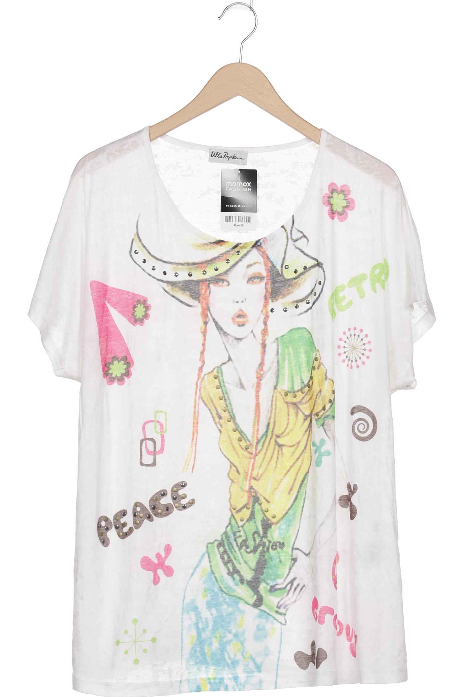 

Ulla Popken Damen T-Shirt, weiß, Gr. 46