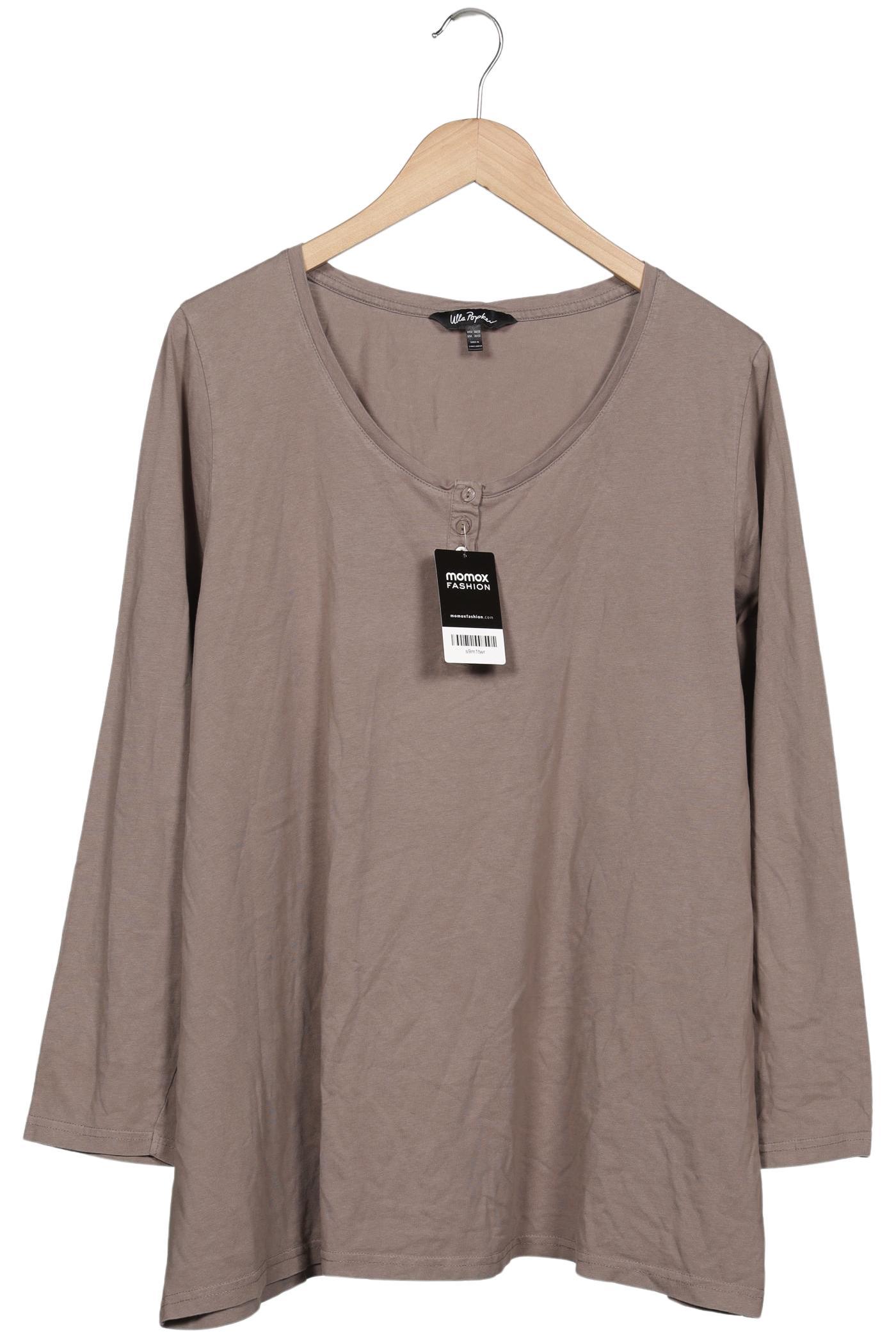 

Ulla Popken Damen Langarmshirt, braun, Gr. 50