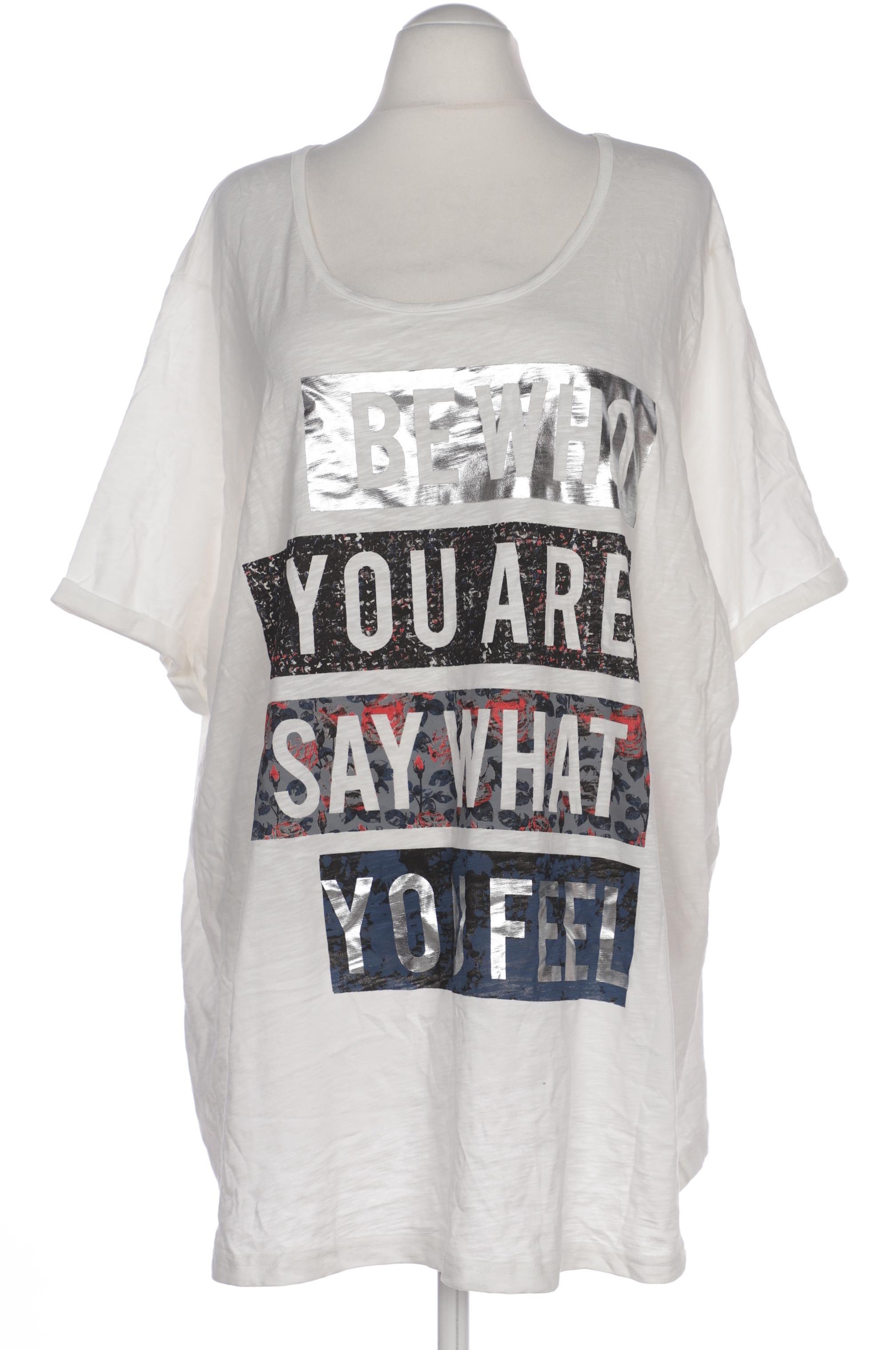 

Ulla Popken Damen T-Shirt, weiß, Gr. 58