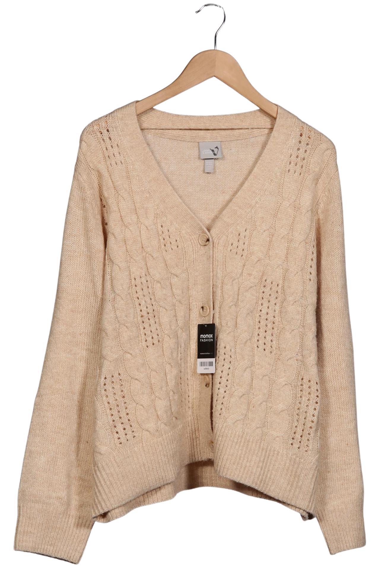 

Ulla Popken Damen Strickjacke, beige, Gr. 52