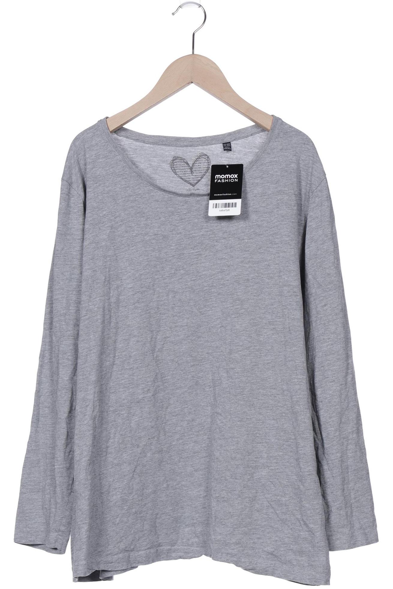 

Ulla Popken Damen Langarmshirt, grau, Gr. 50