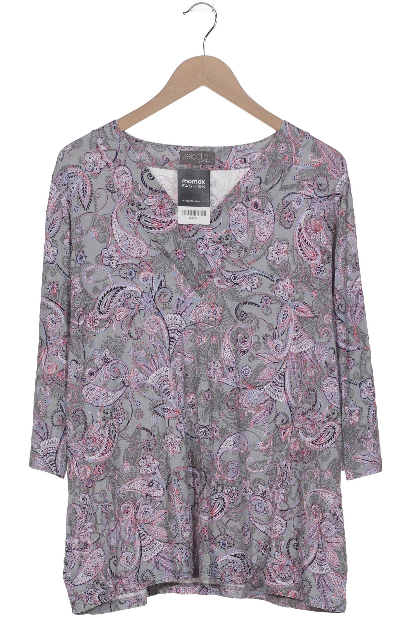 

Ulla Popken Damen Langarmshirt, grau, Gr. 46