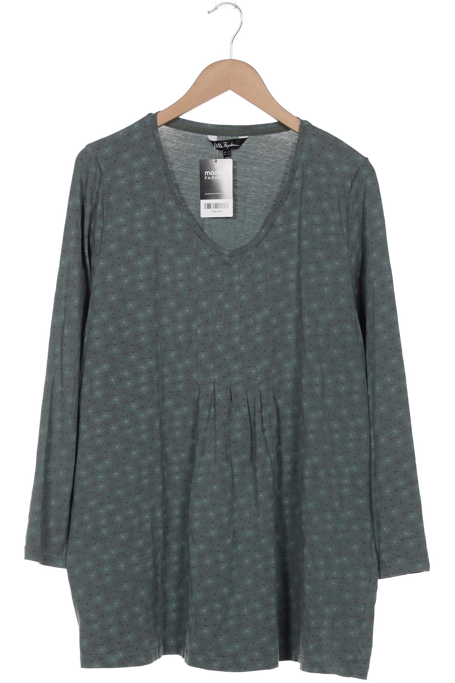 

Ulla Popken Damen Langarmshirt, türkis, Gr. 46