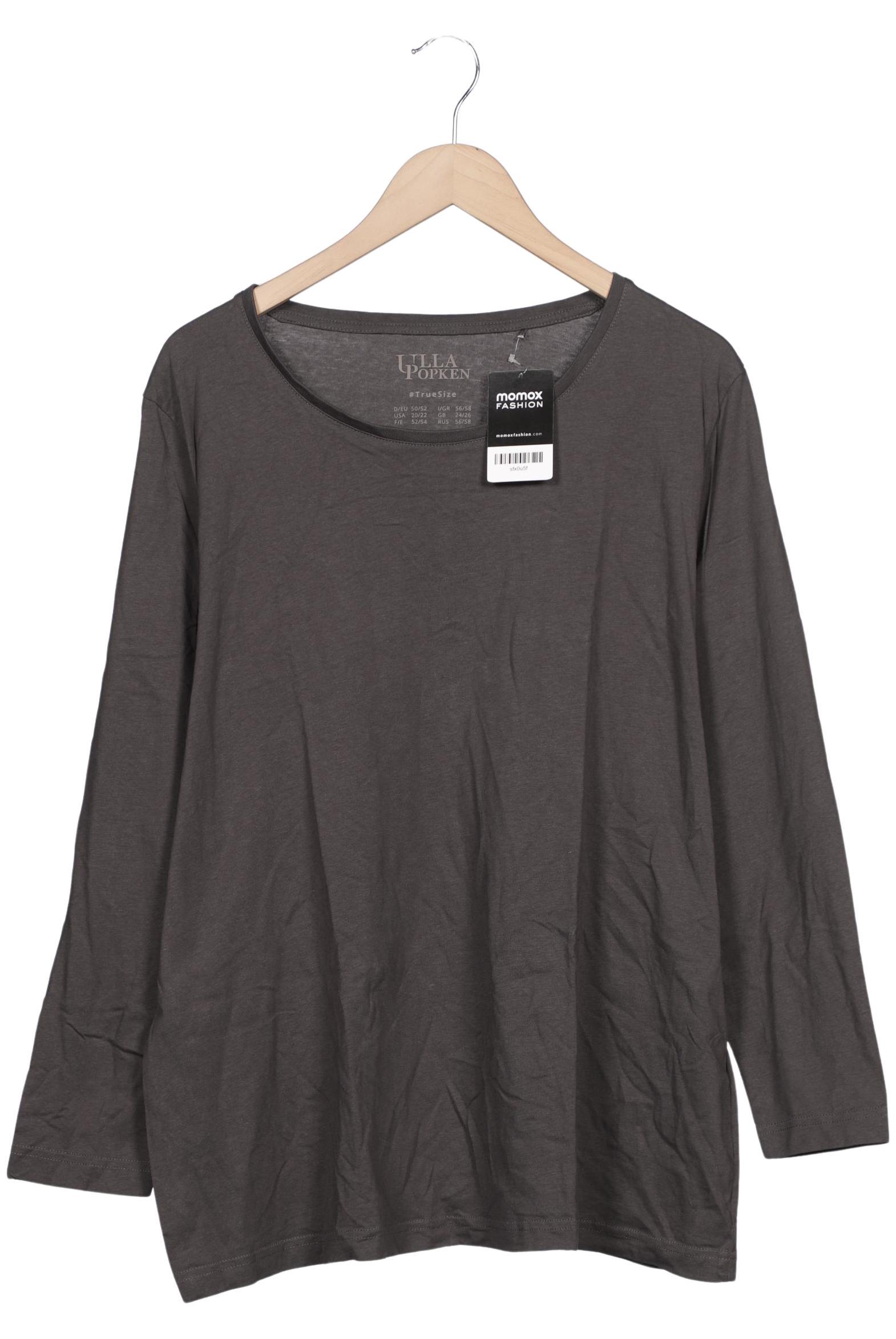 

Ulla Popken Damen Langarmshirt, grau, Gr. 50