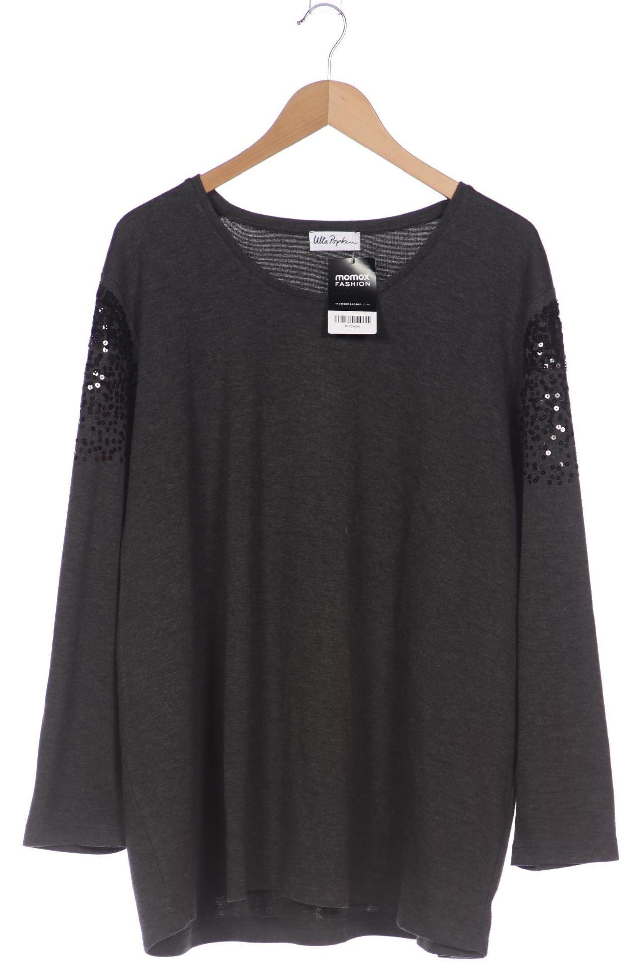 

Ulla Popken Damen Langarmshirt, grau, Gr. 54