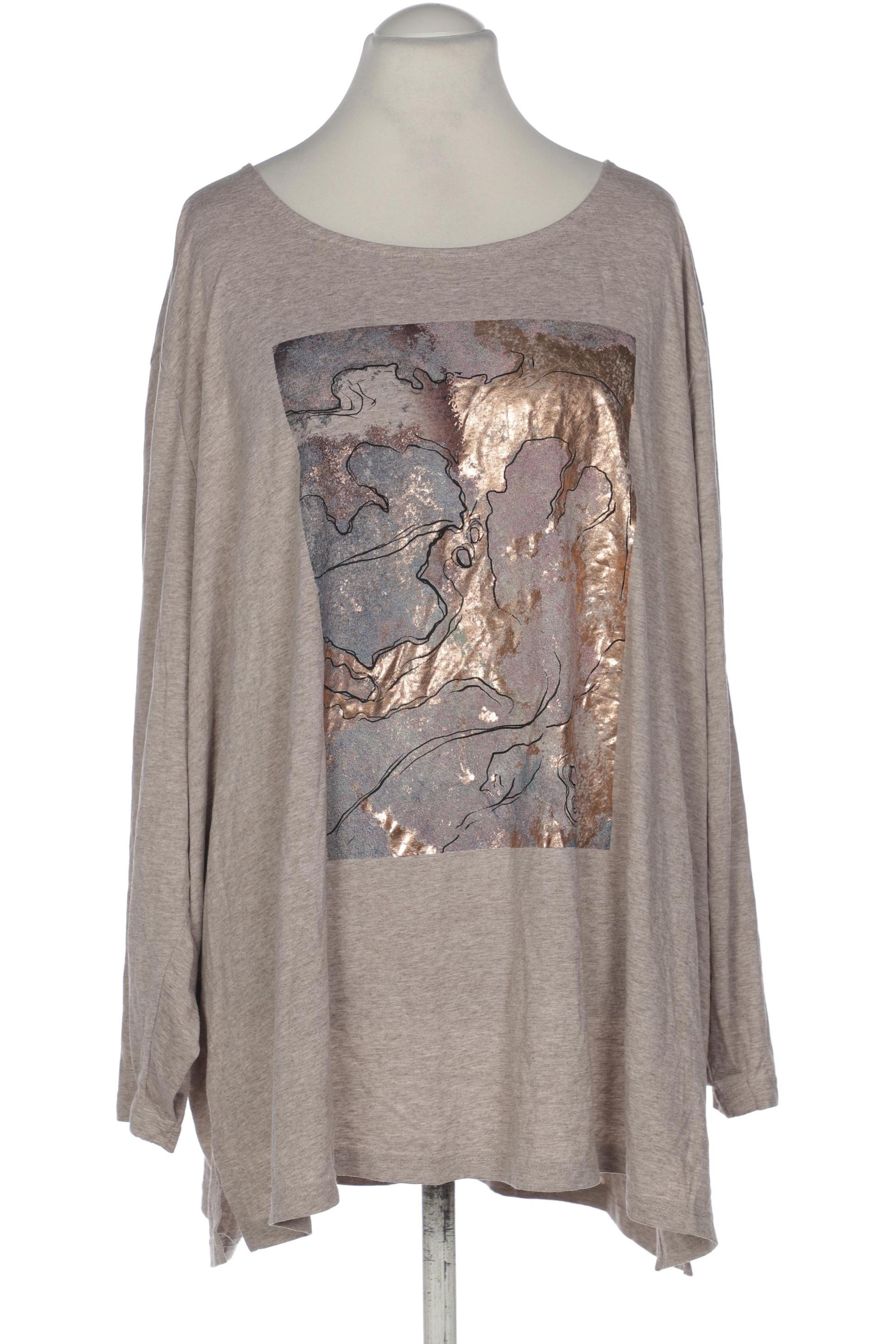 

Ulla Popken Damen Langarmshirt, braun, Gr. 58