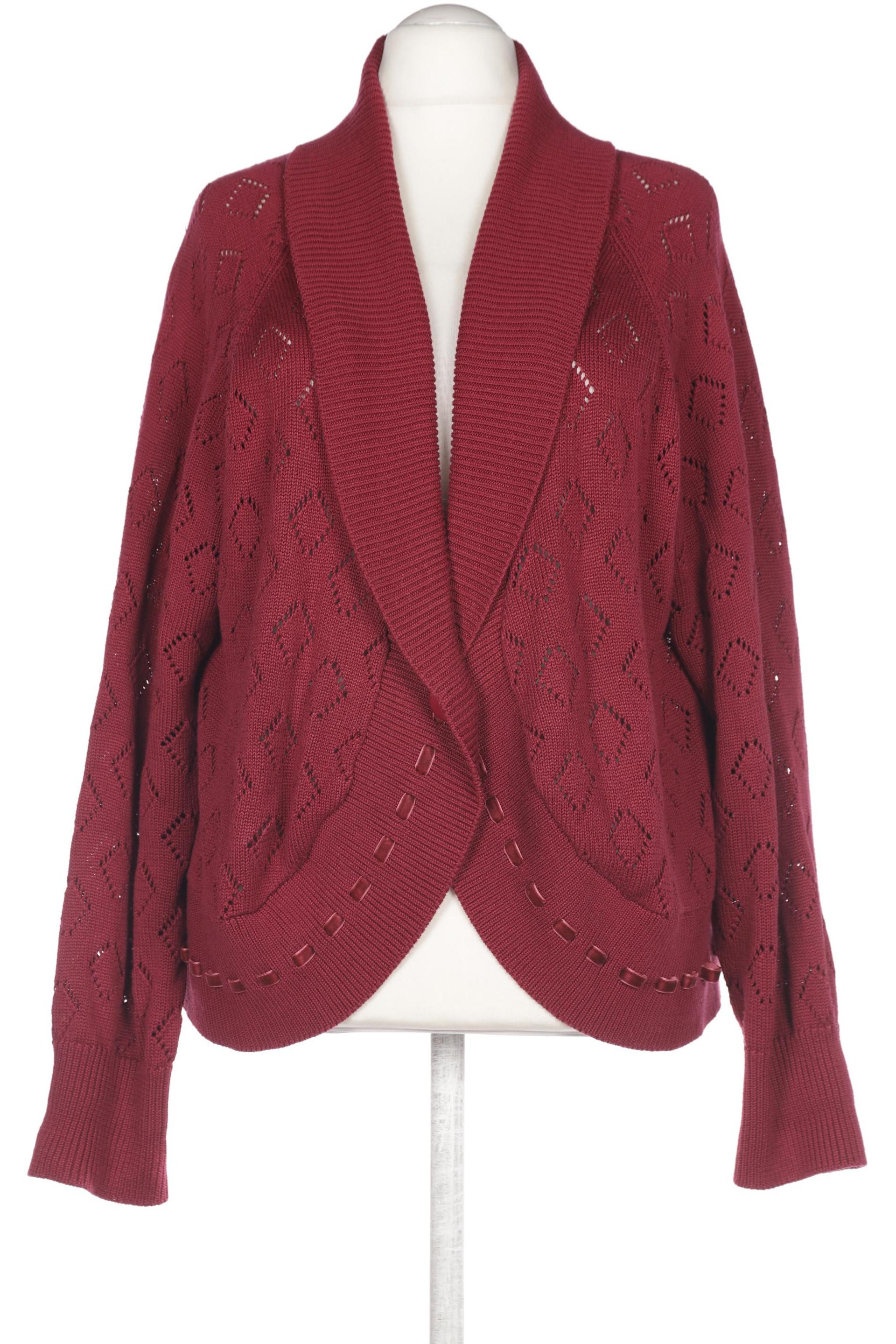 

Ulla Popken Damen Strickjacke, bordeaux, Gr. 54