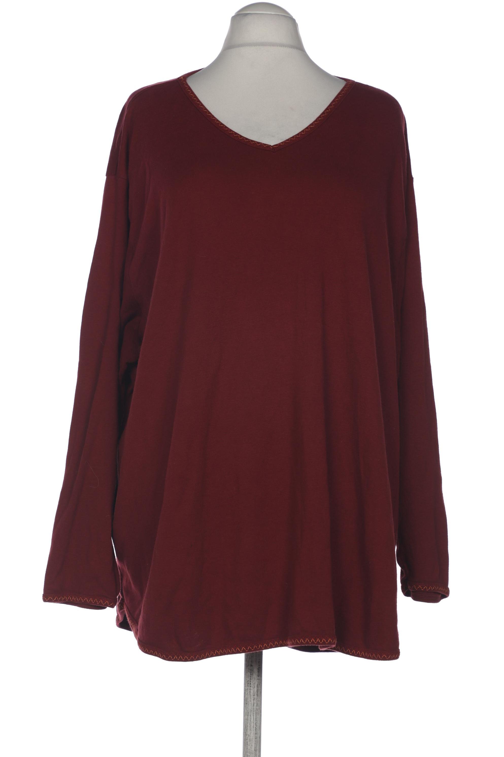 

Ulla Popken Damen Langarmshirt, bordeaux, Gr. 58