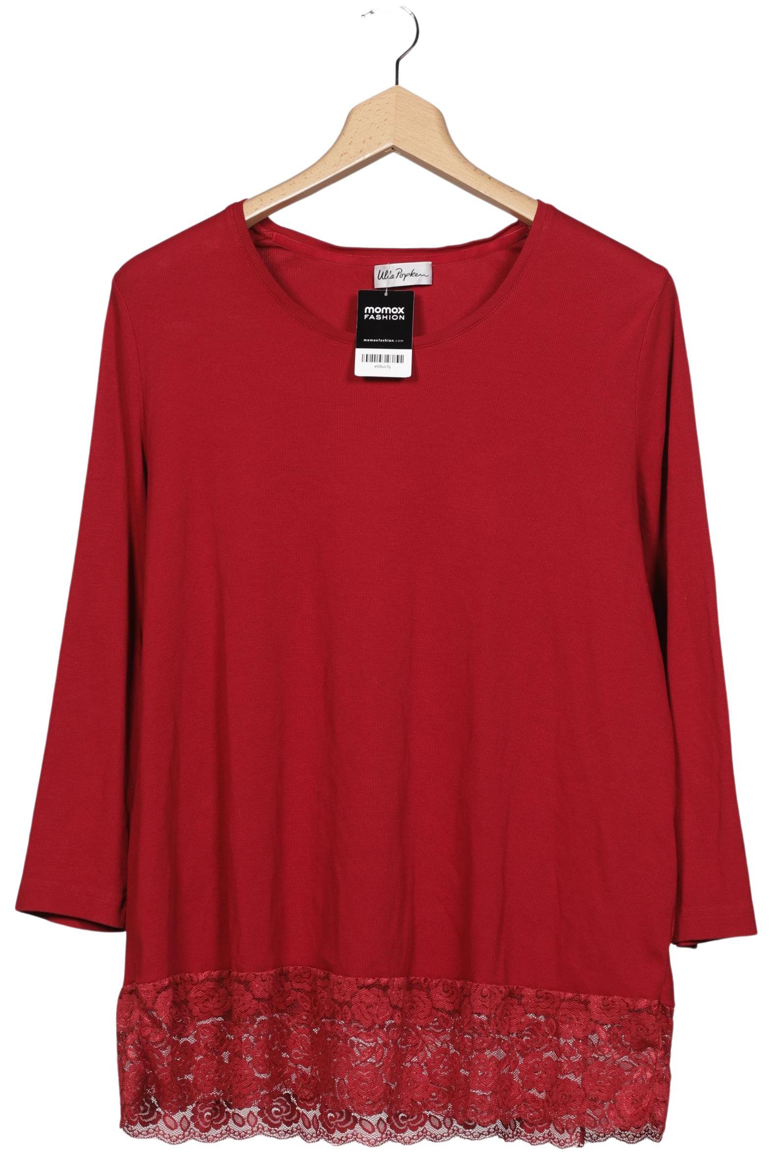 

Ulla Popken Damen Langarmshirt, rot, Gr. 54