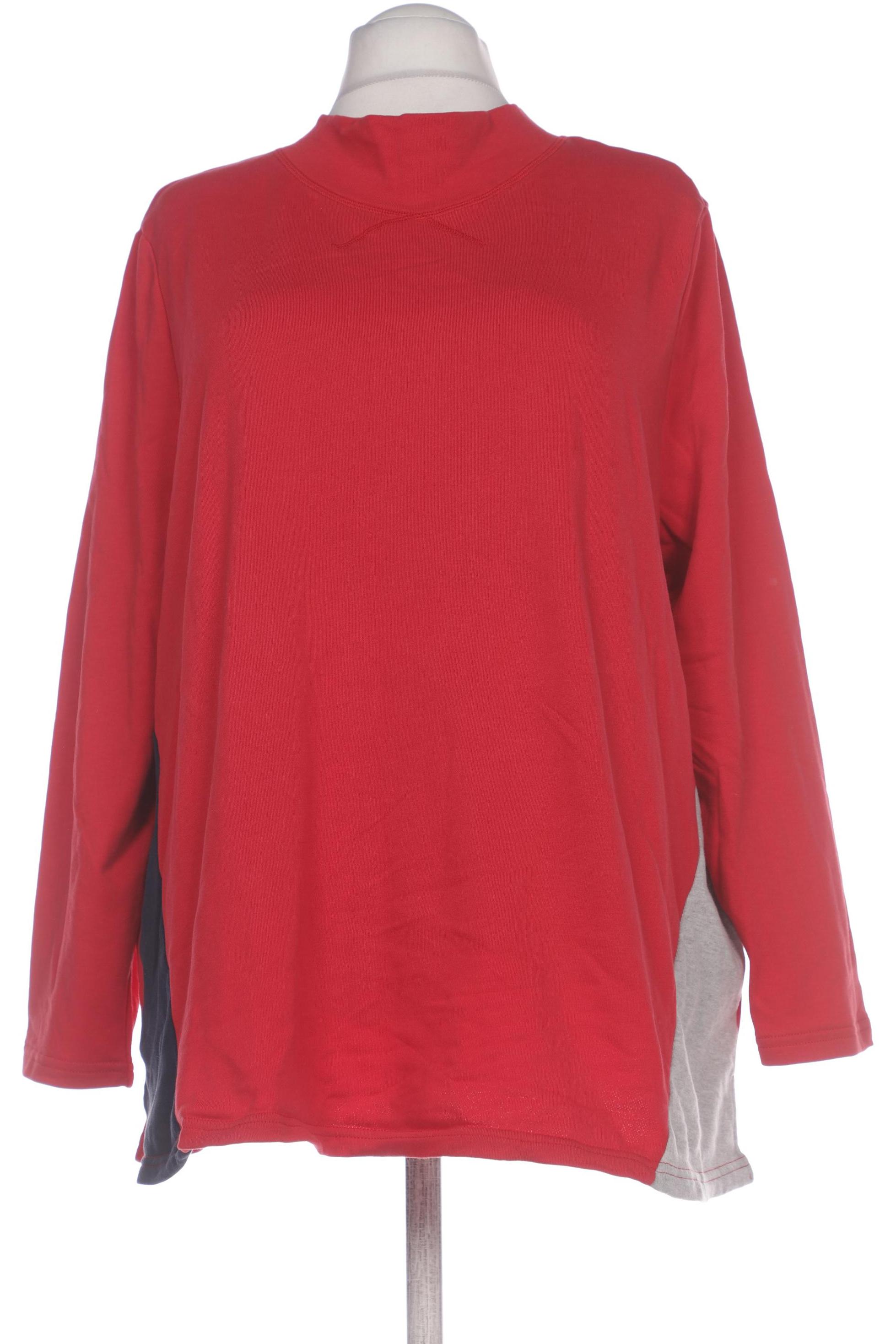 

Ulla Popken Damen Langarmshirt, rot, Gr. 54