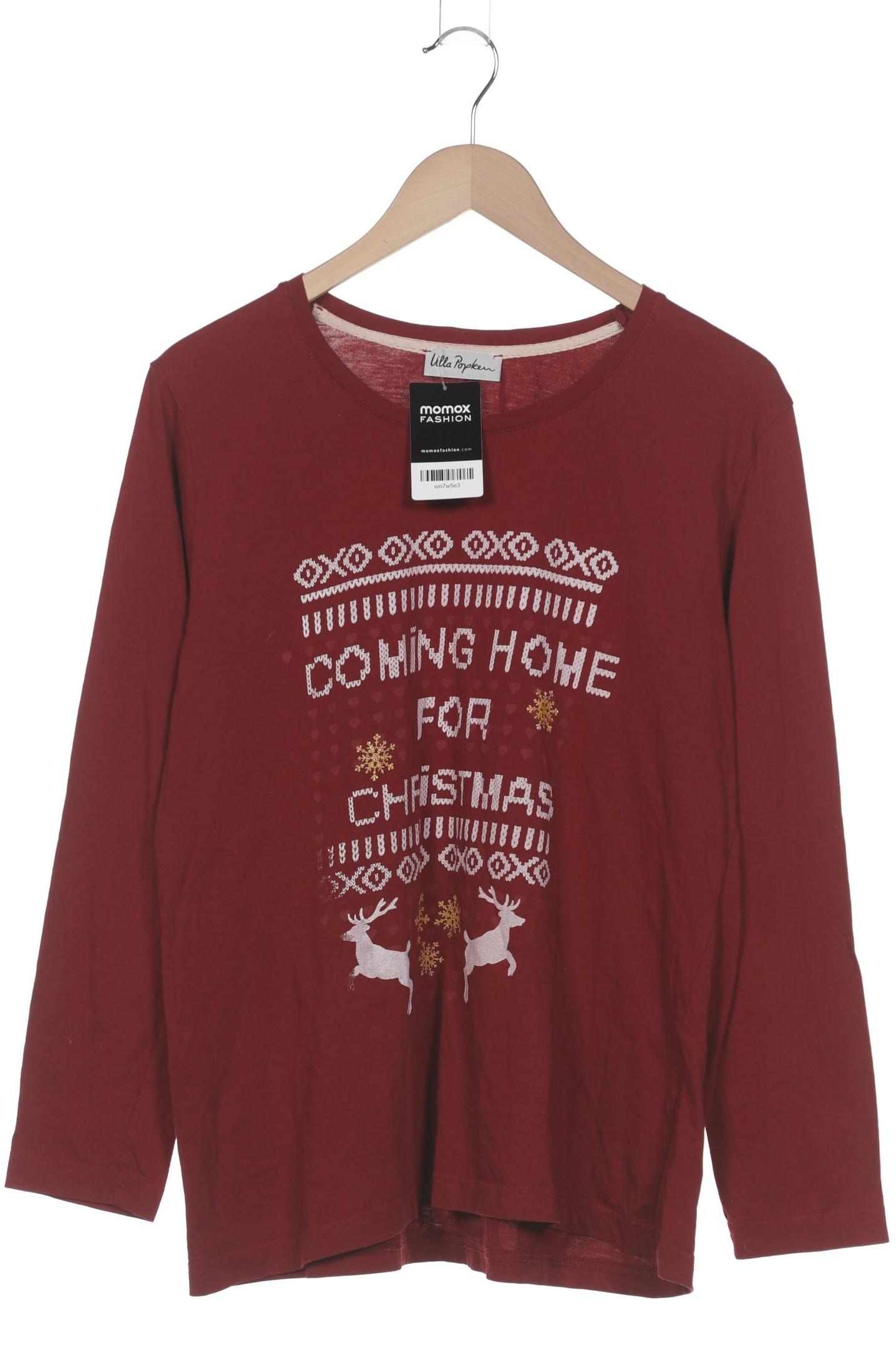 

Ulla Popken Damen Langarmshirt, bordeaux, Gr. 44